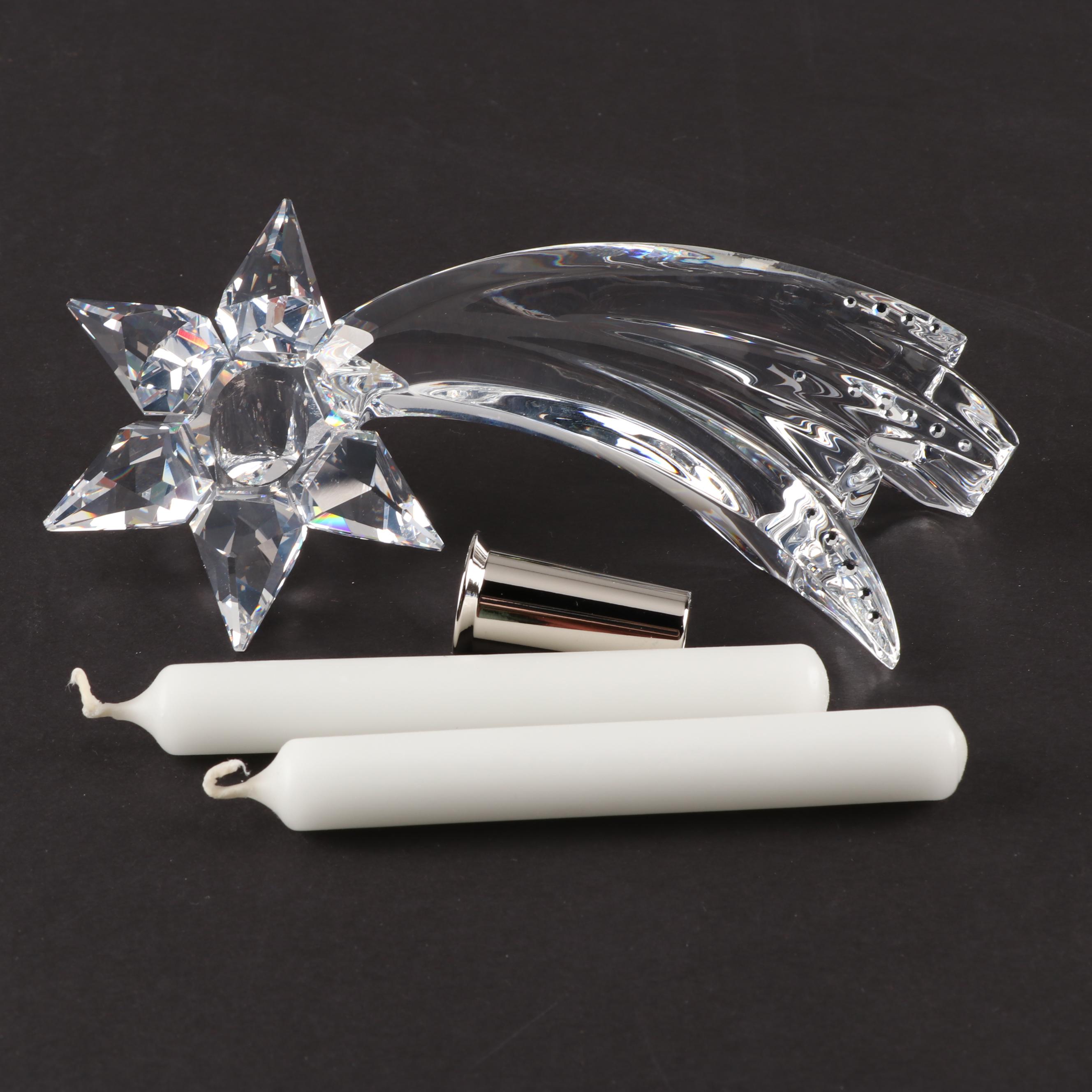 Swarovski Crystal Candle Holders EBTH