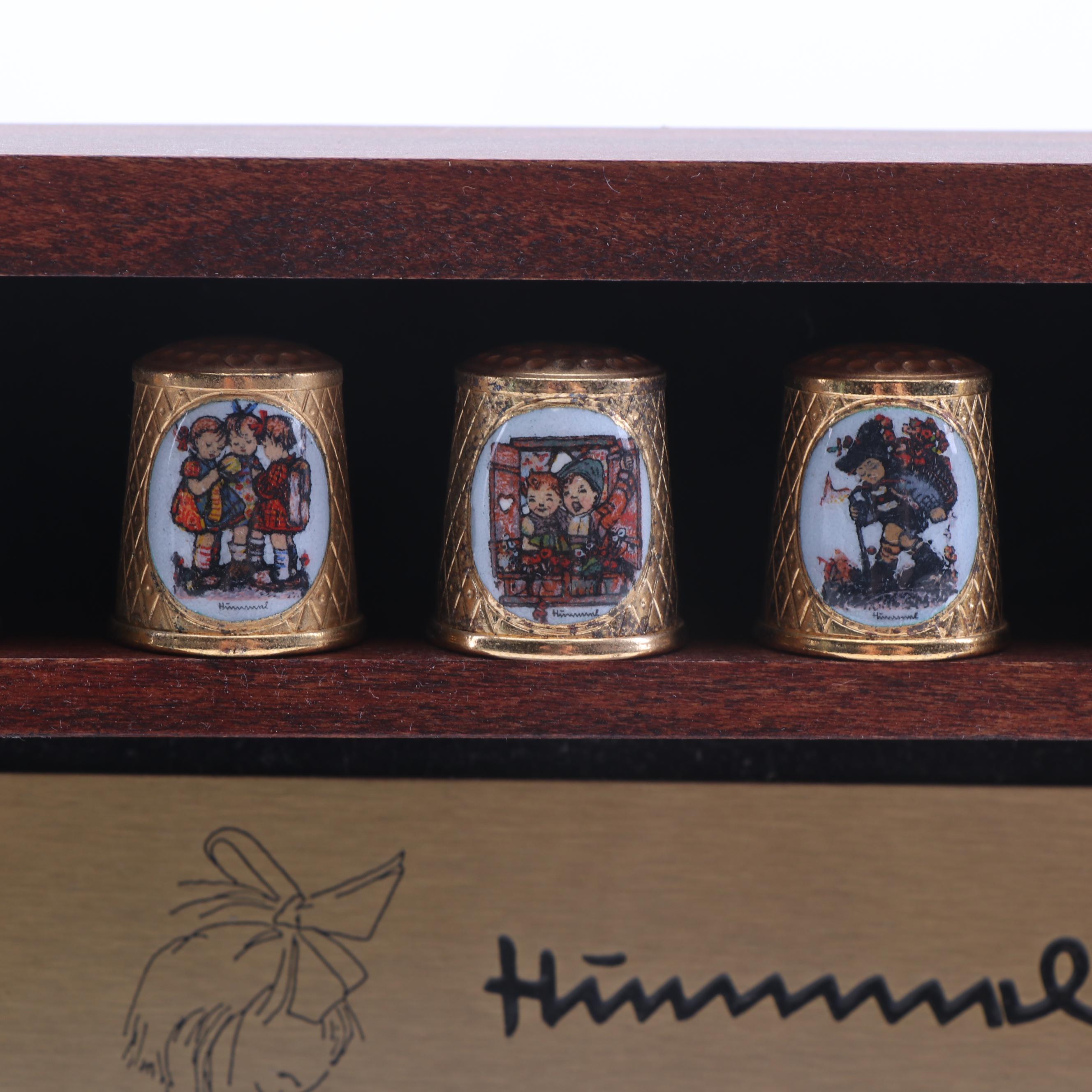 Hummel "School Children" Thimbles EBTH