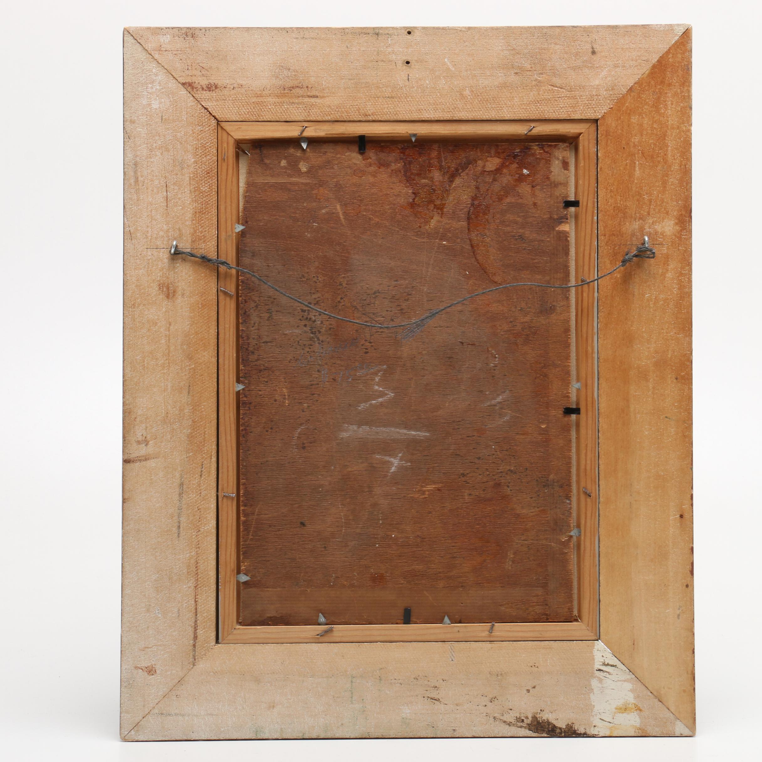 William Hemsley Oil Painting "The Young Match Seller" EBTH