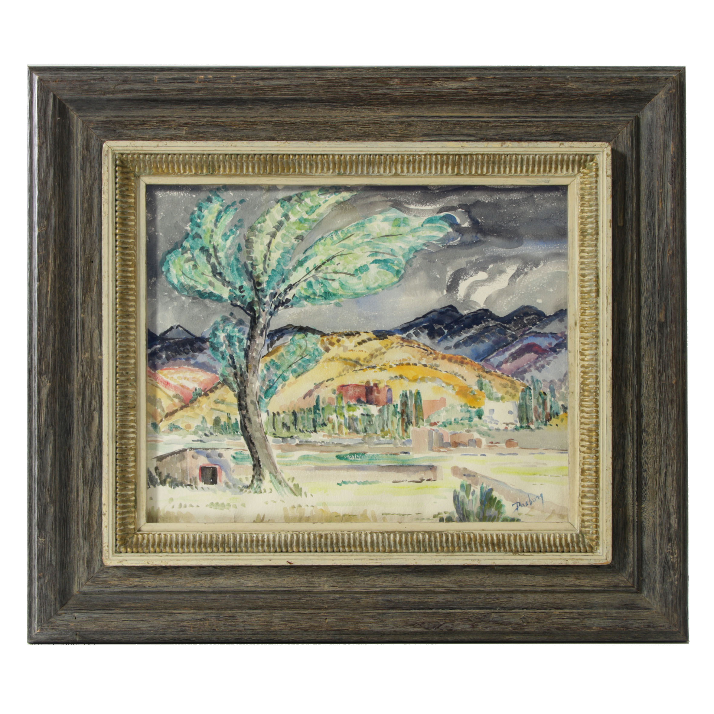 Andrew Dasburg Watercolor Painting of Santa Fe, New Mexico EBTH