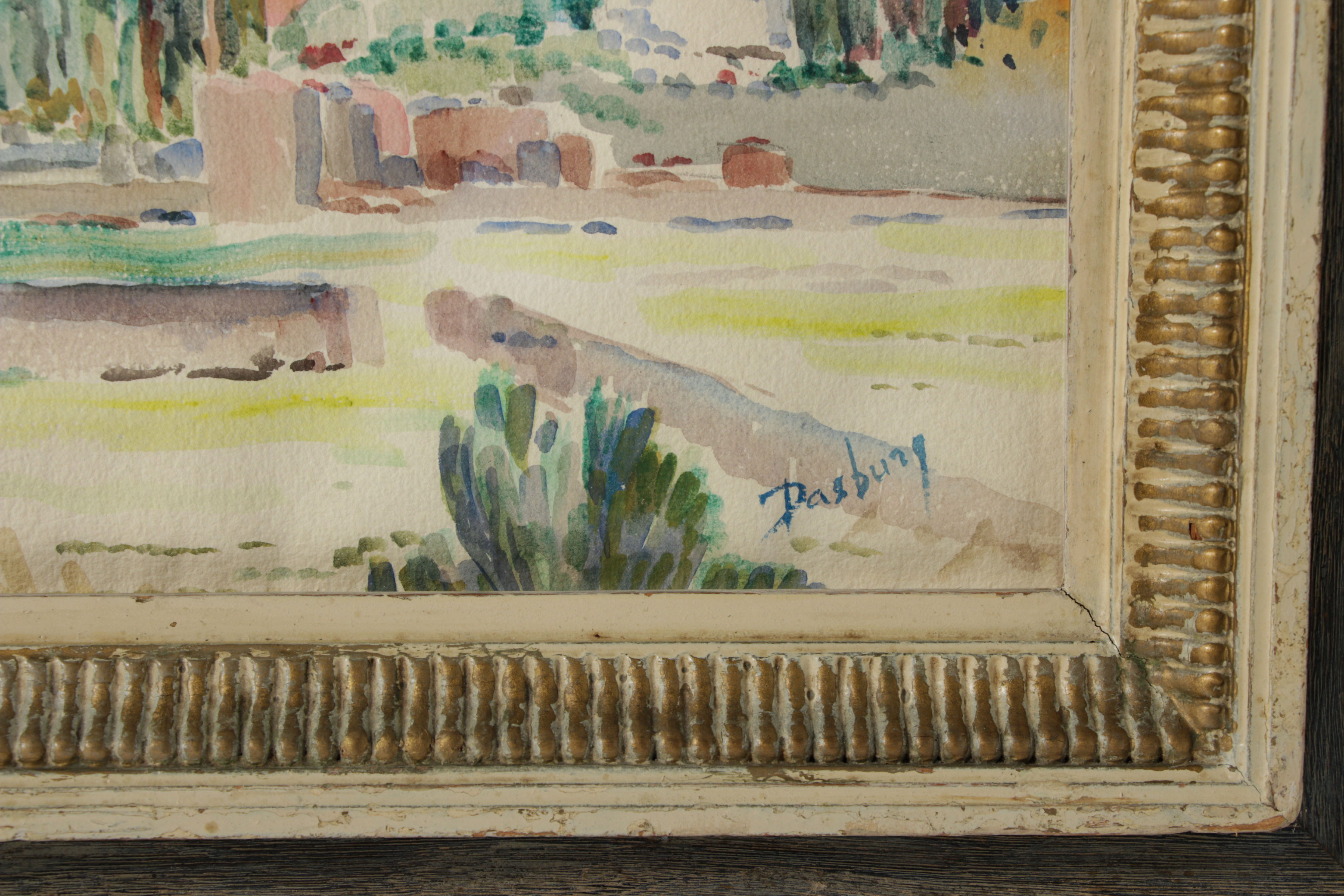 Andrew Dasburg Watercolor Painting of Santa Fe, New Mexico EBTH