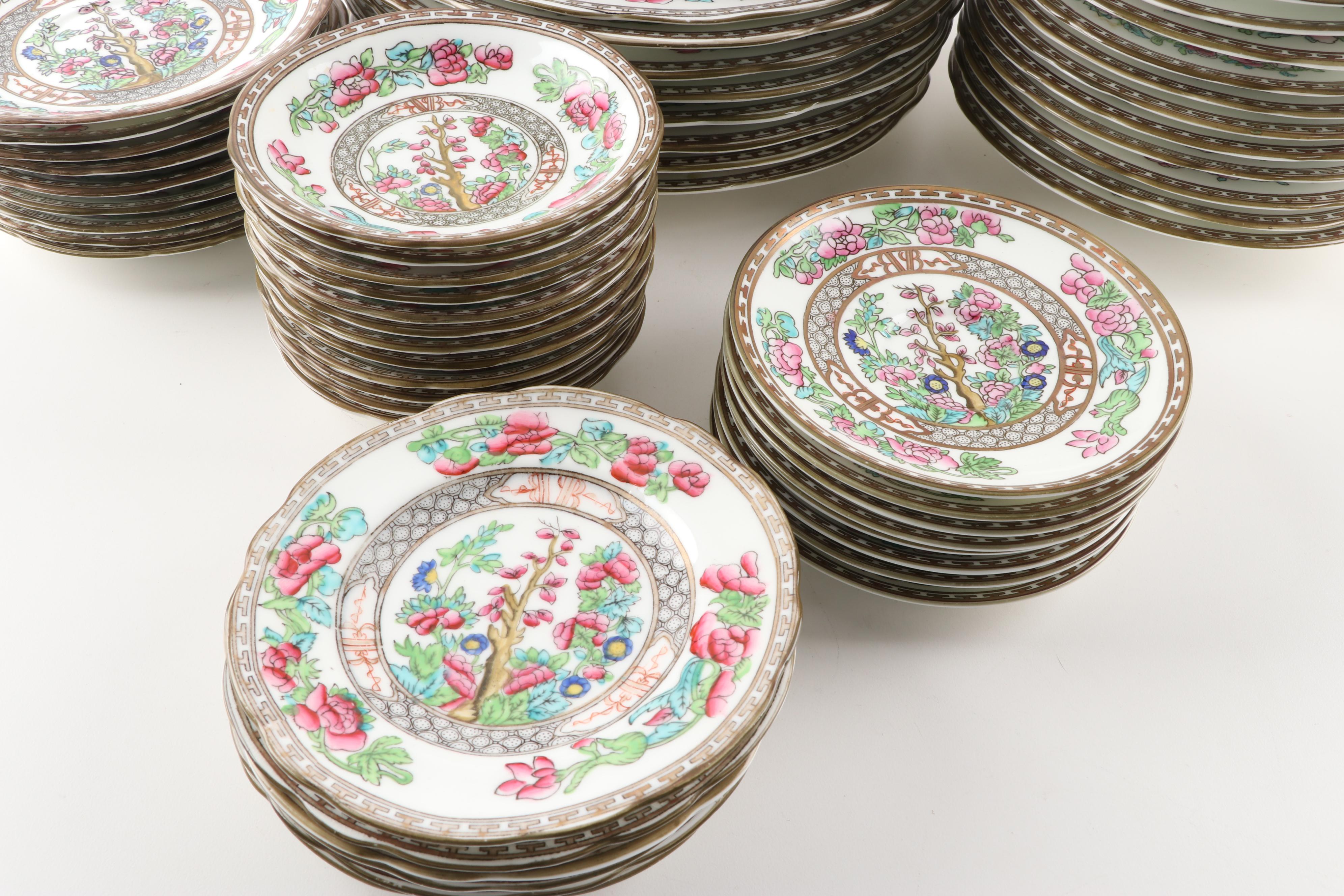 Coalport "Indian Tree" Porcelain Dinnerware, Late 19th Century | EBTH