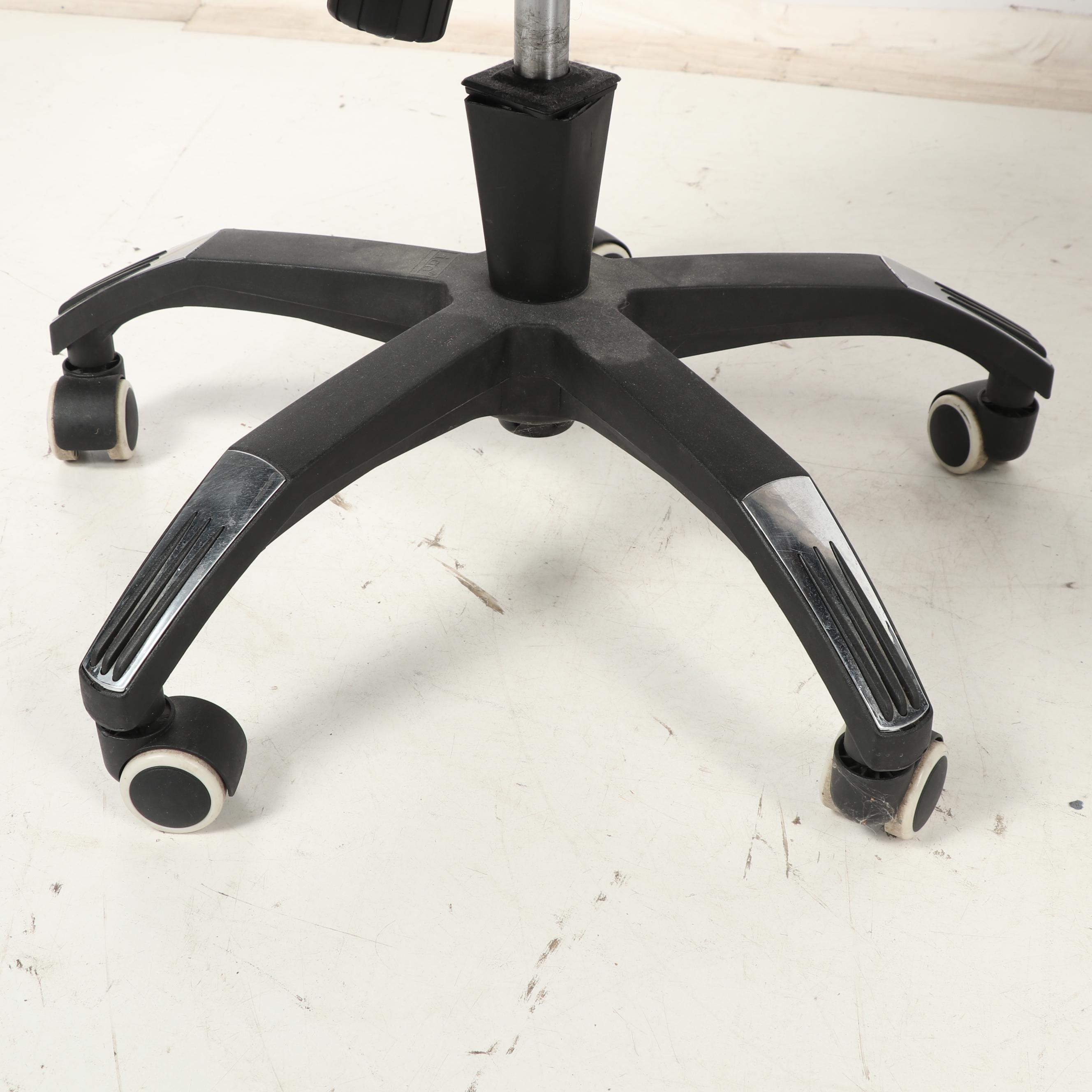 Pair of Belnick Inc. "Igo" Mesh and Leather Office Chairs EBTH