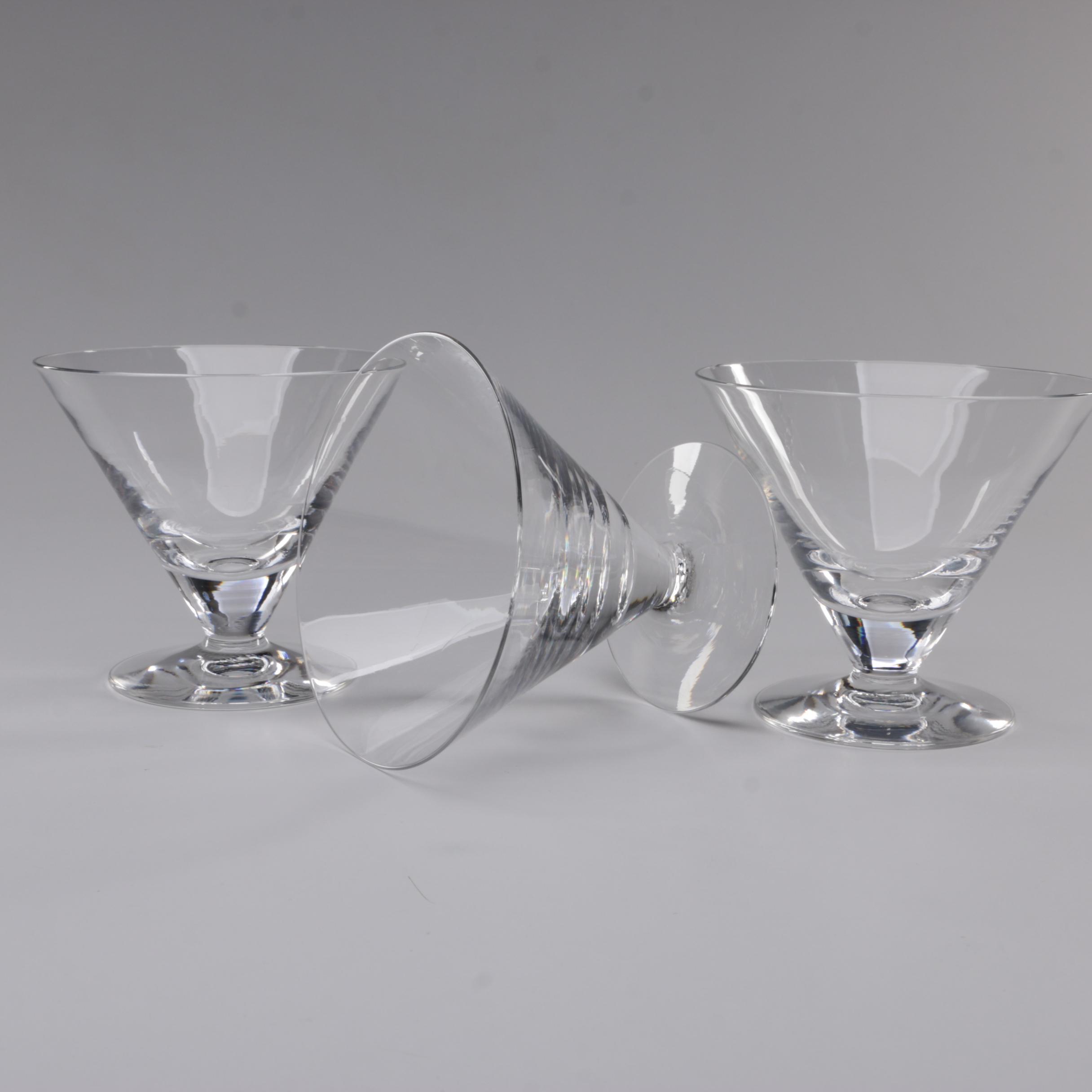 Vintage Crystal Martini Glasses EBTH
