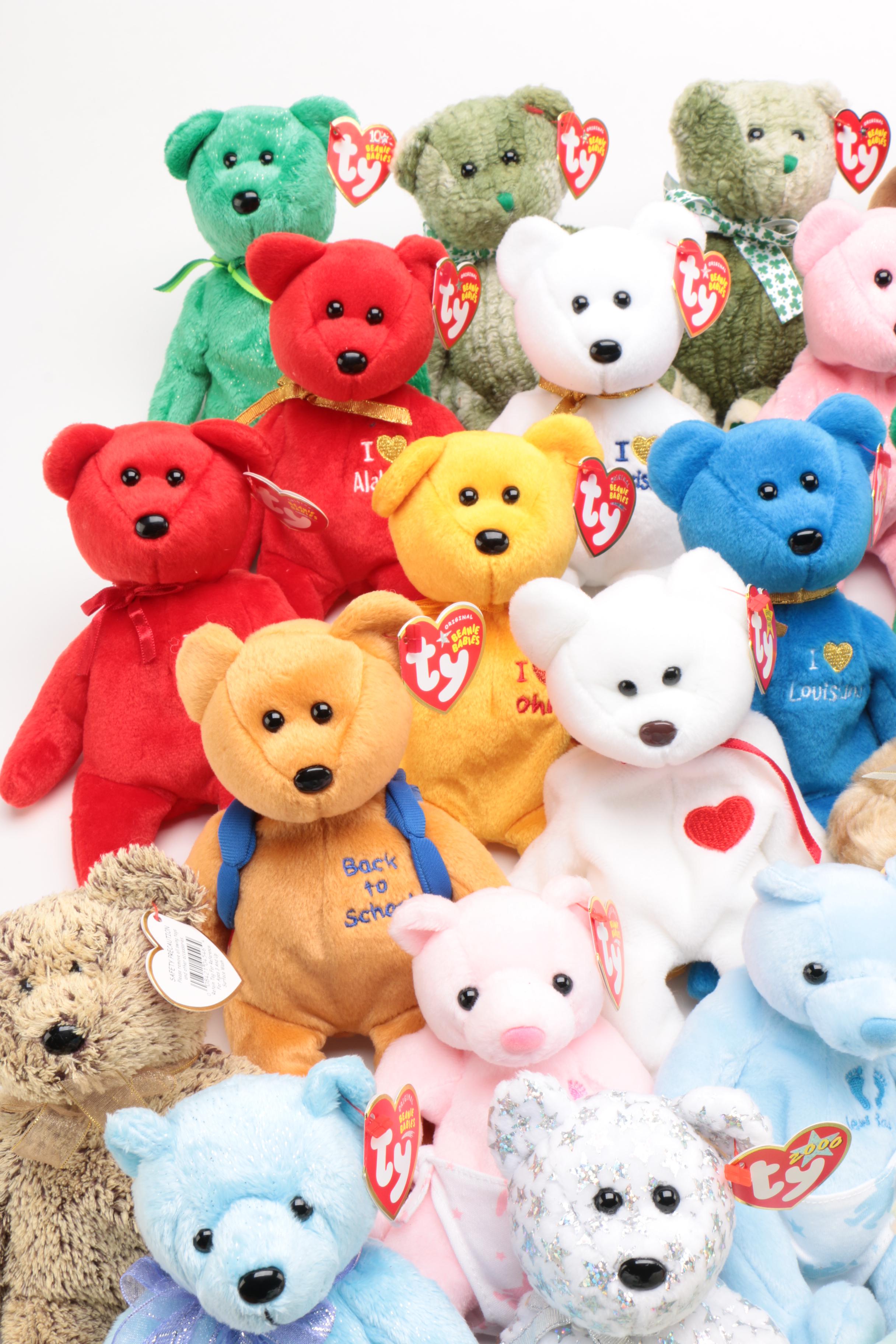 Ty Bear Beanie Babies, 1990s/2000s EBTH