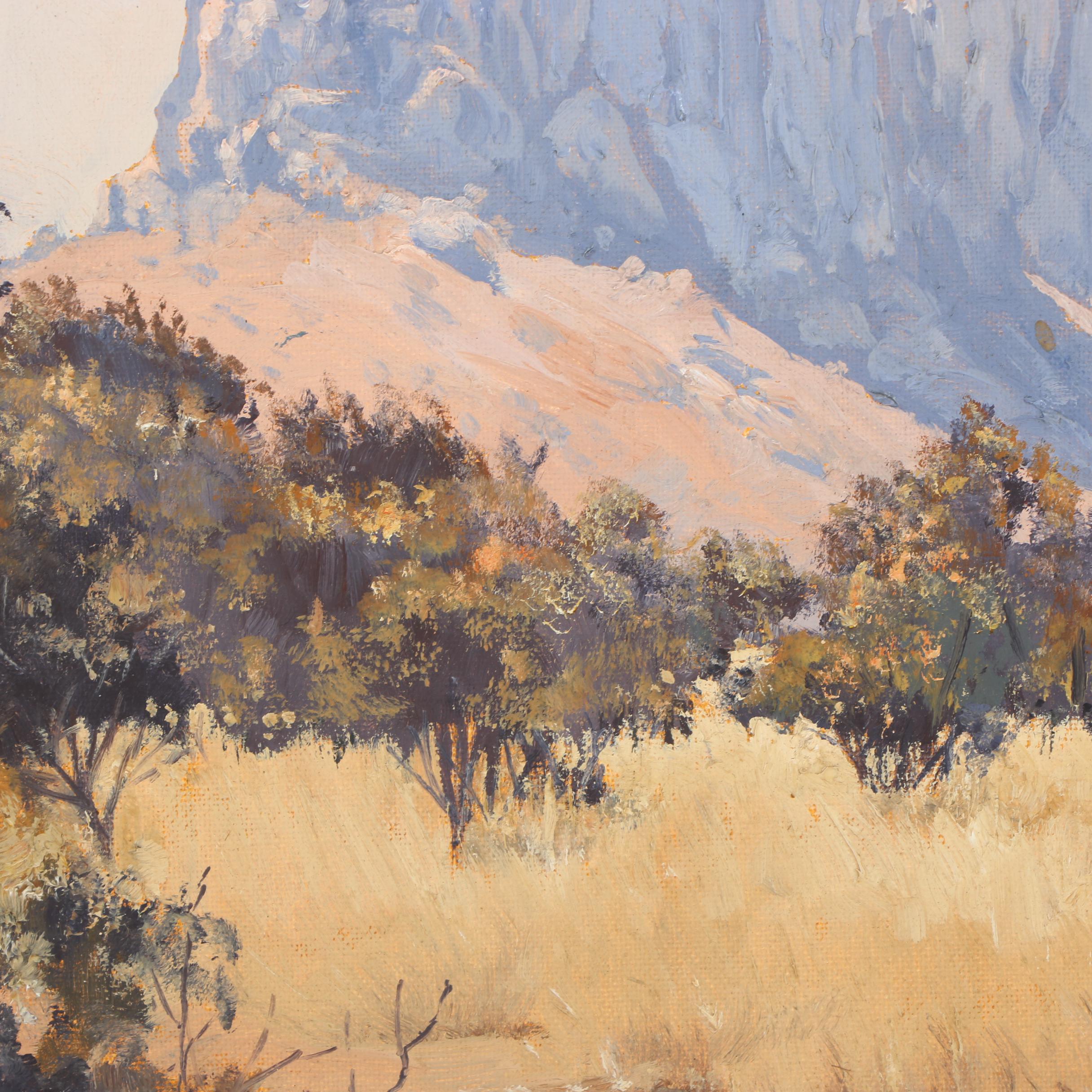 Ted Hoefsloot Oil Painting of South African Landscape EBTH