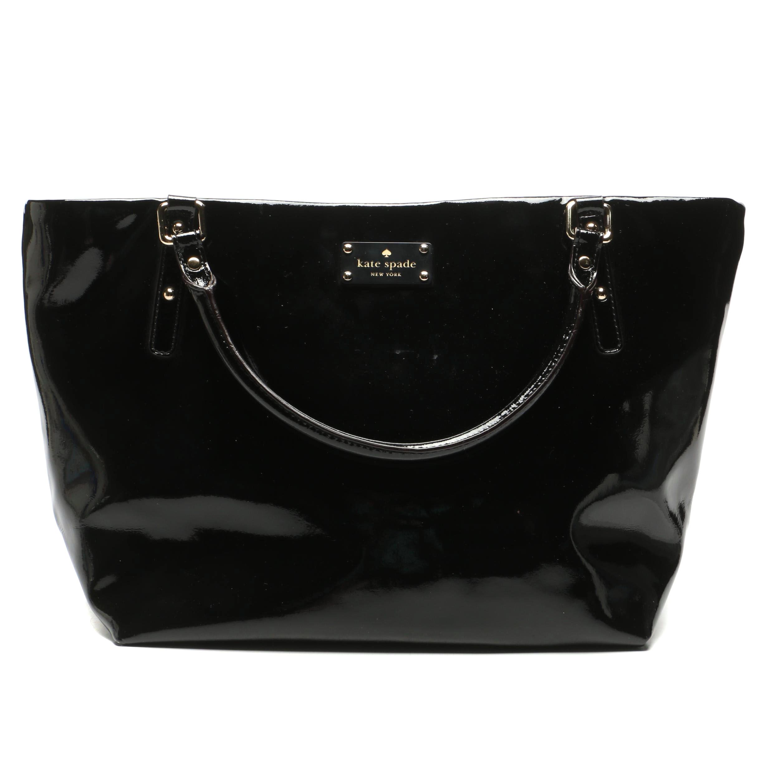 kate spade patent tote