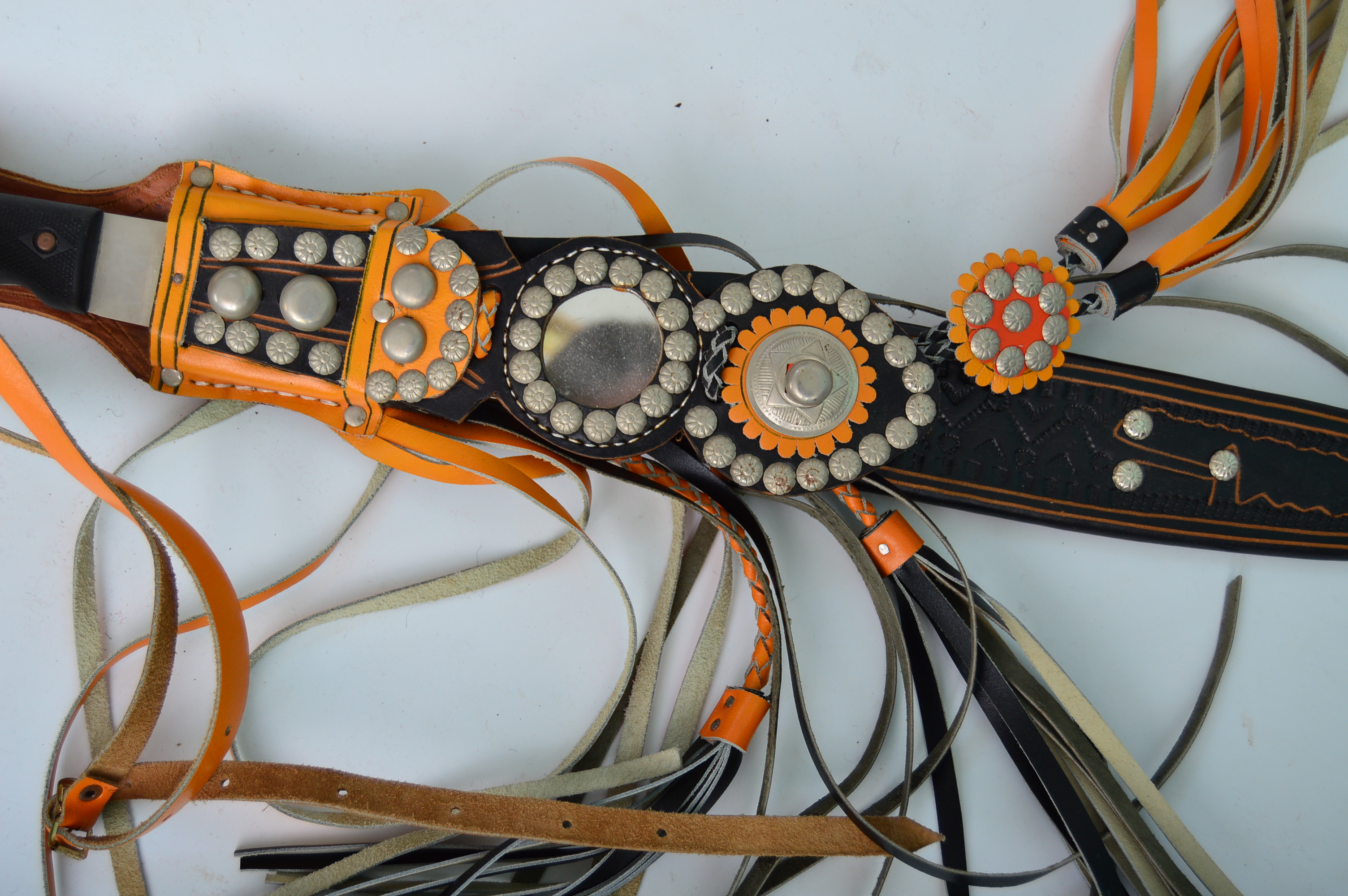 El Salvador Imacasa Machete with Decorative Fringe Scabbard EBTH