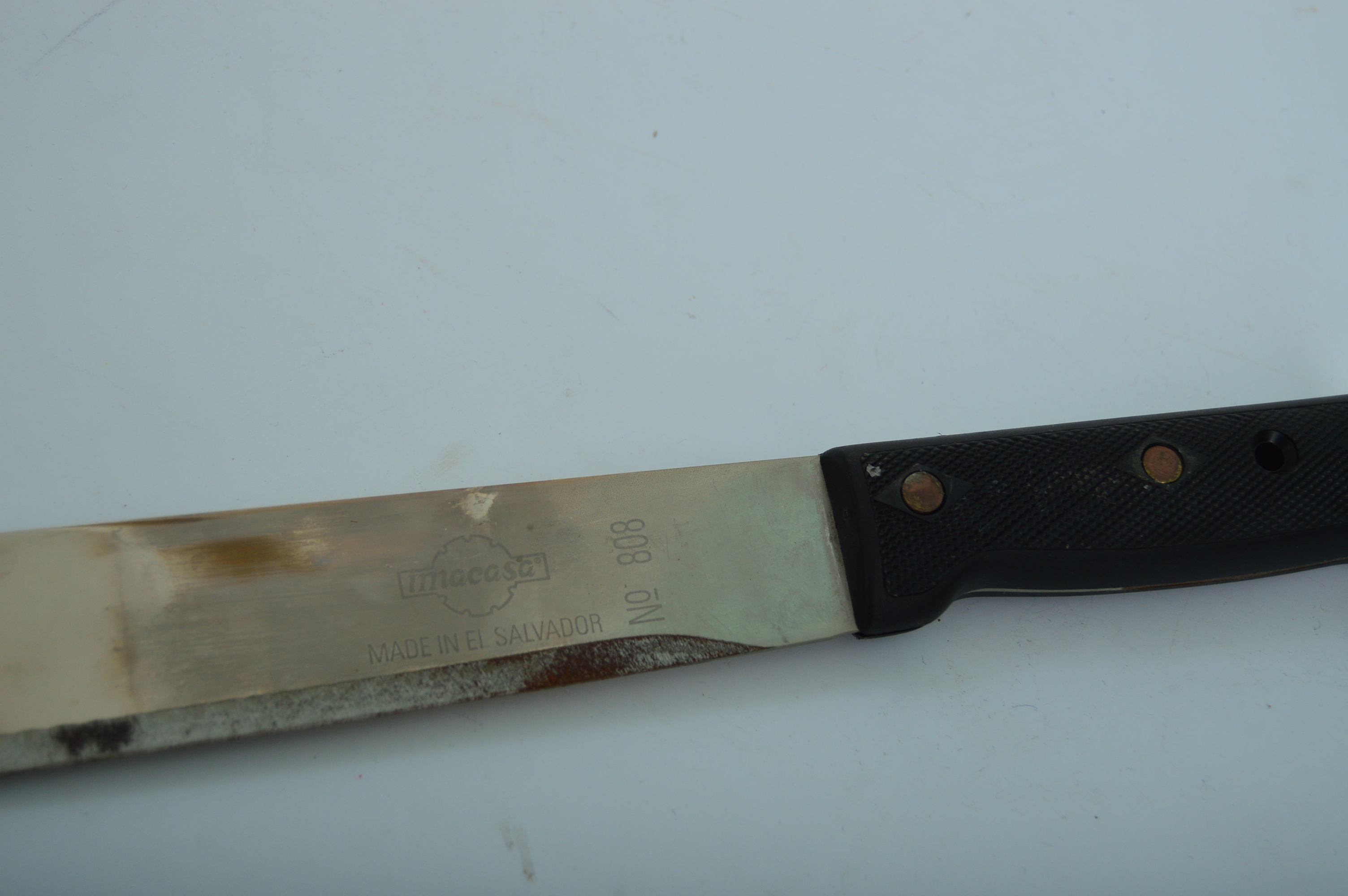 El Salvador Imacasa Machete with Decorative Fringe Scabbard EBTH