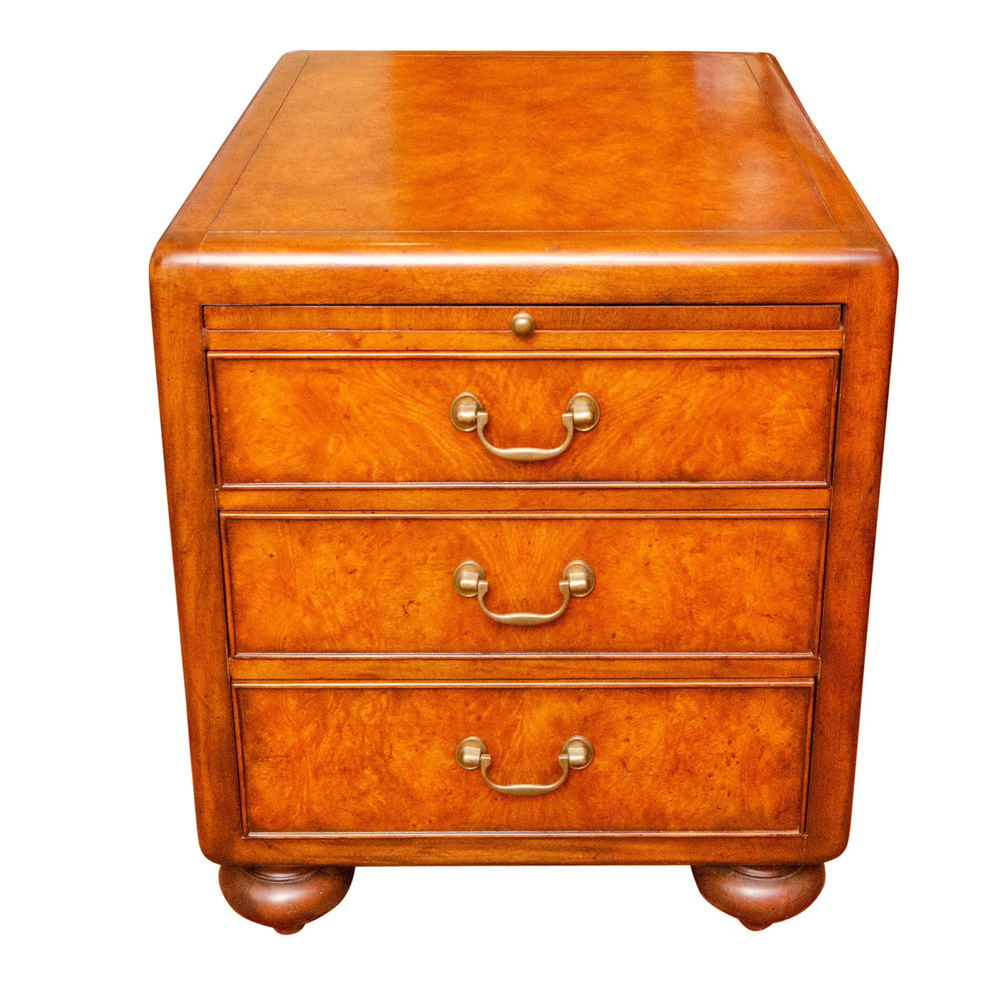 Thomasville Ernest Hemingway Burl Wood Side Table Ebth