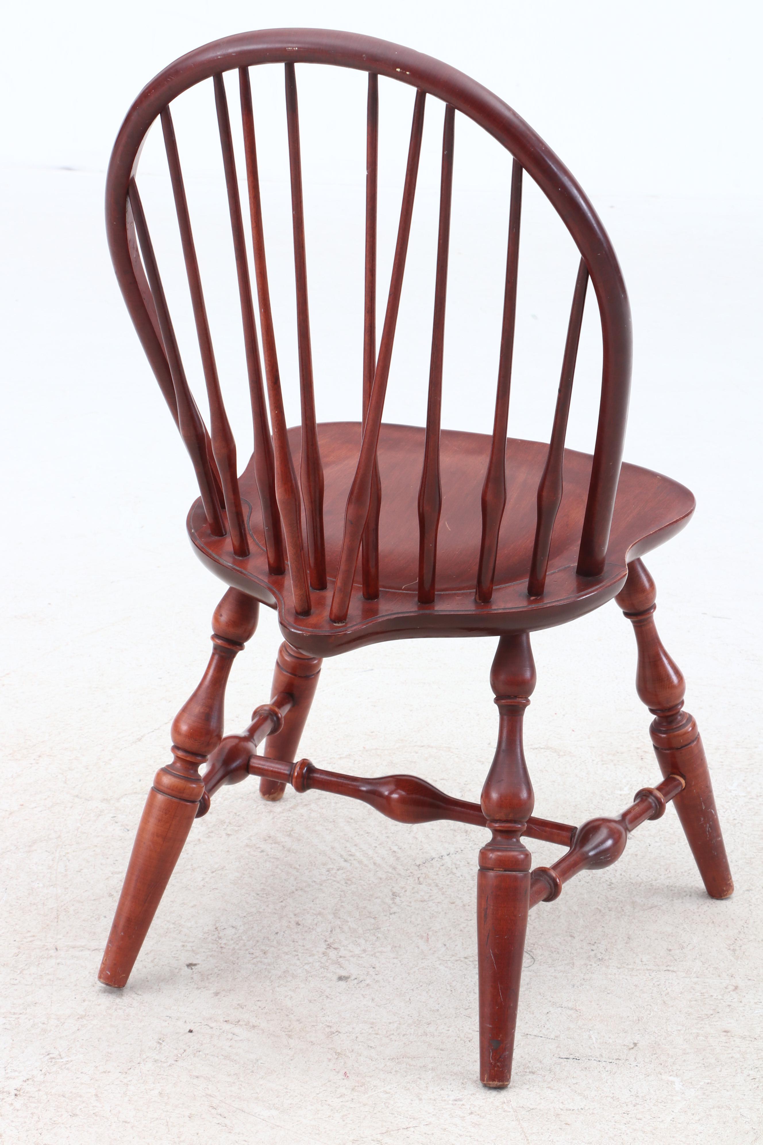 Nichols & Stone Federal Style Gate Leg Table and Windsor Style Chairs