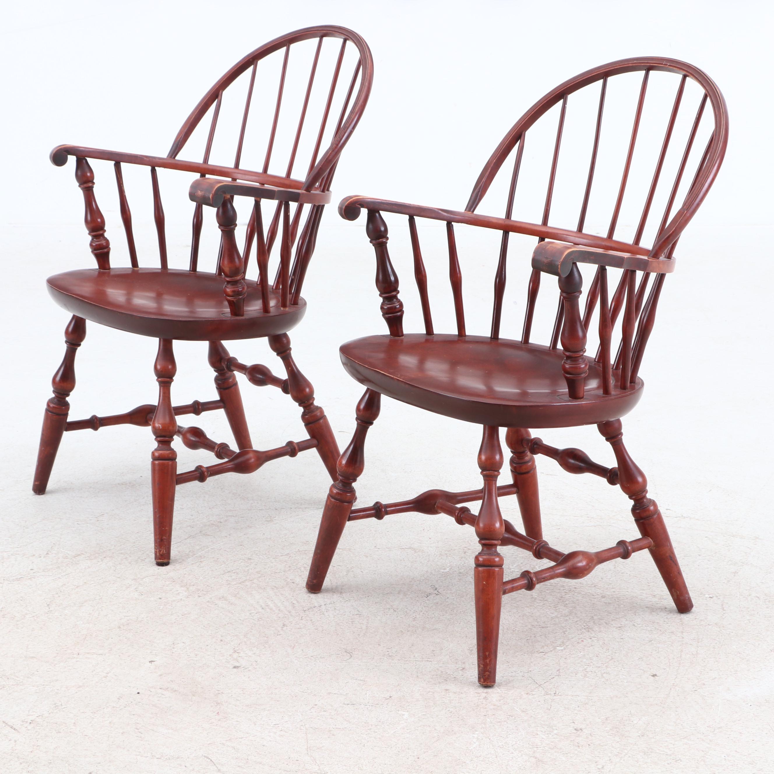 Nichols & Stone Federal Style Gate Leg Table and Windsor Style Chairs