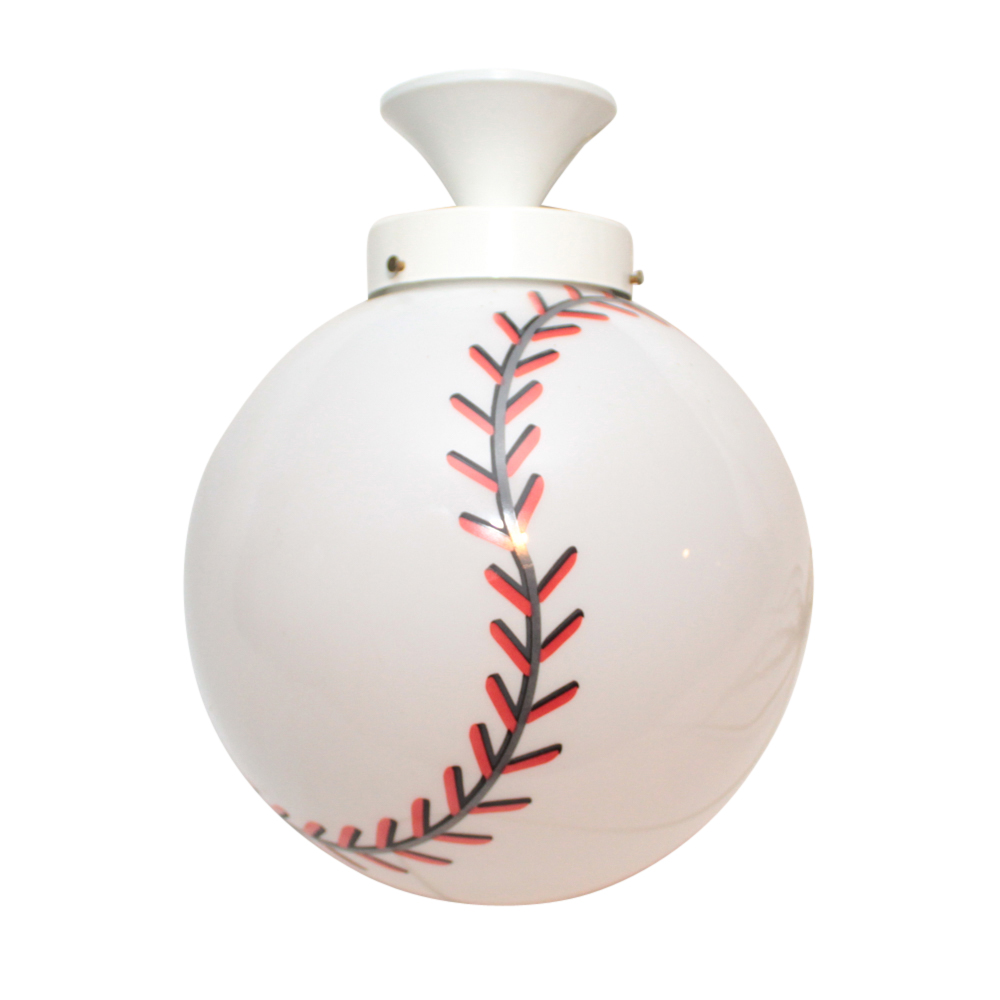 Glass Baseball Ceiling Light Ebth