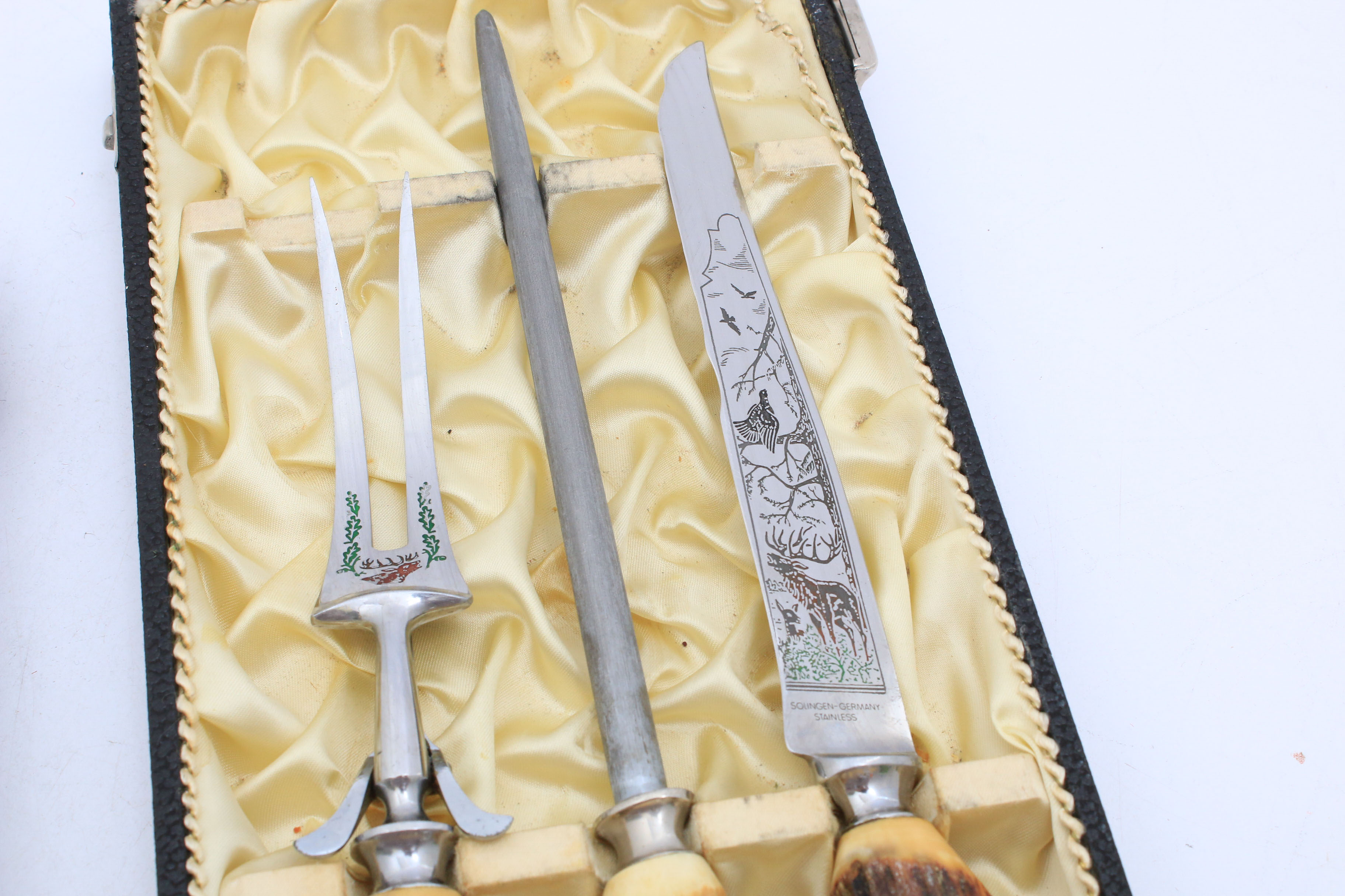 Anton Wingen Solingen Germany Rostfrei Steak Knives and Carving Set EBTH