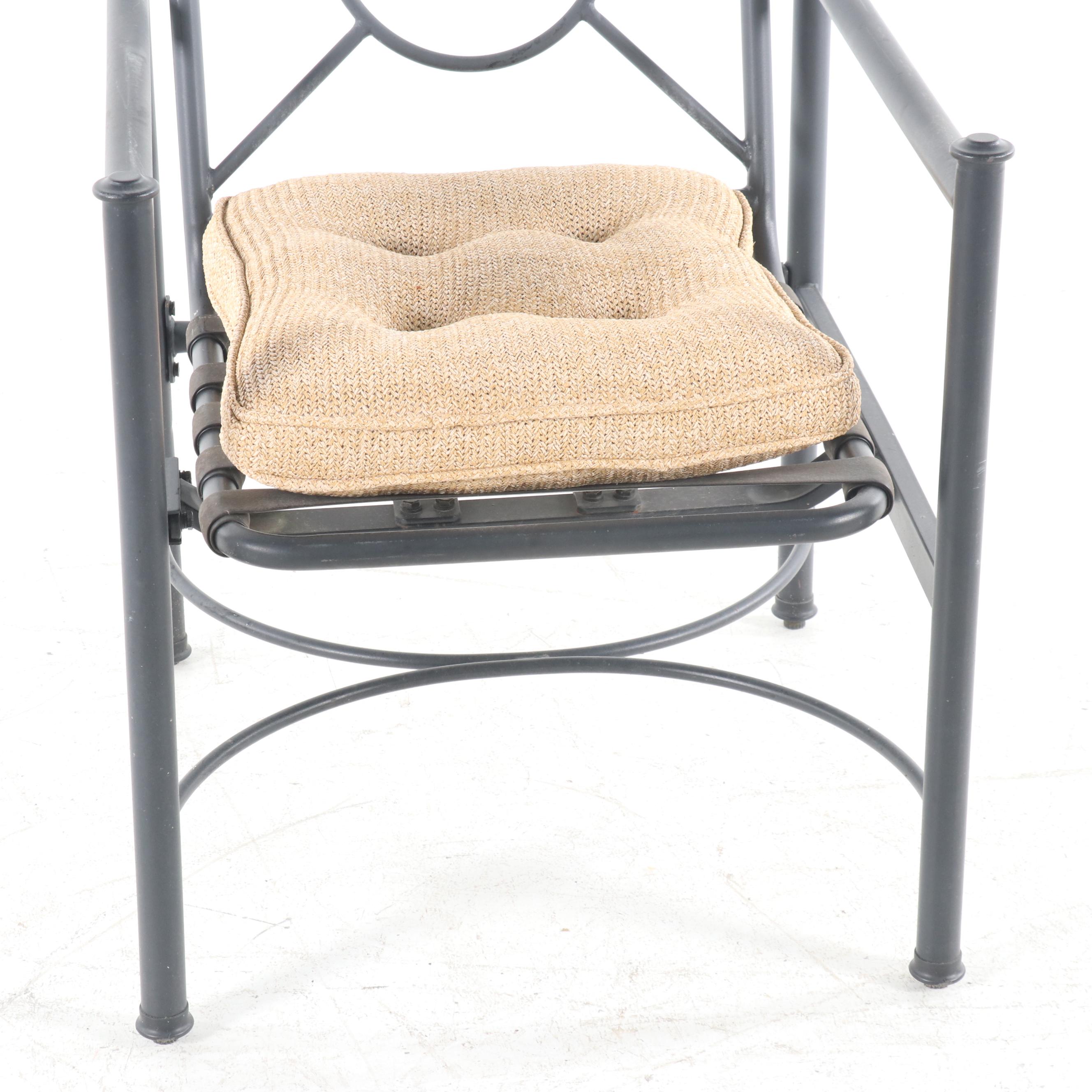 Hampton Bay Metal Patio Dining Table and Chairs, Contemporary EBTH