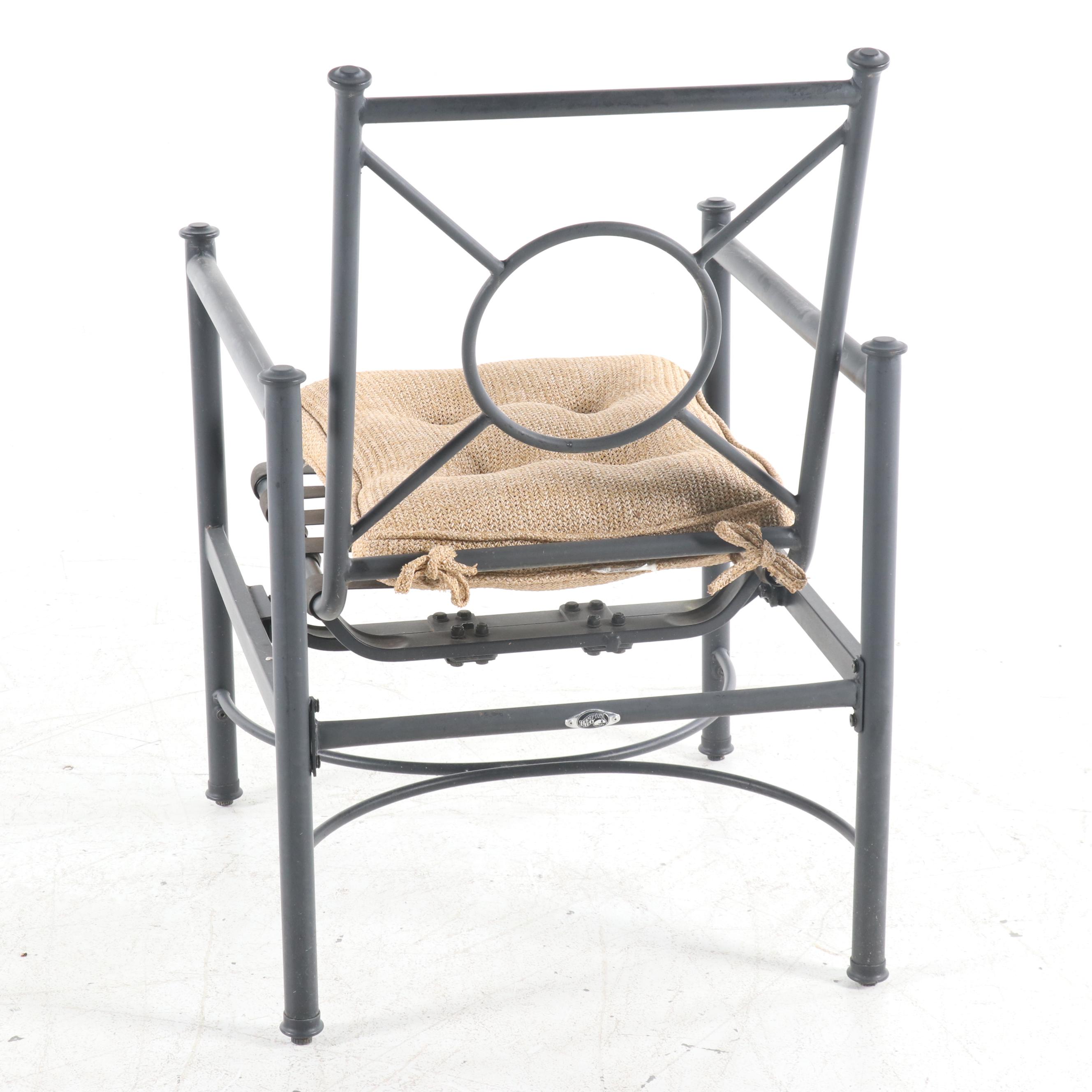 Hampton Bay Metal Patio Dining Table and Chairs, Contemporary EBTH