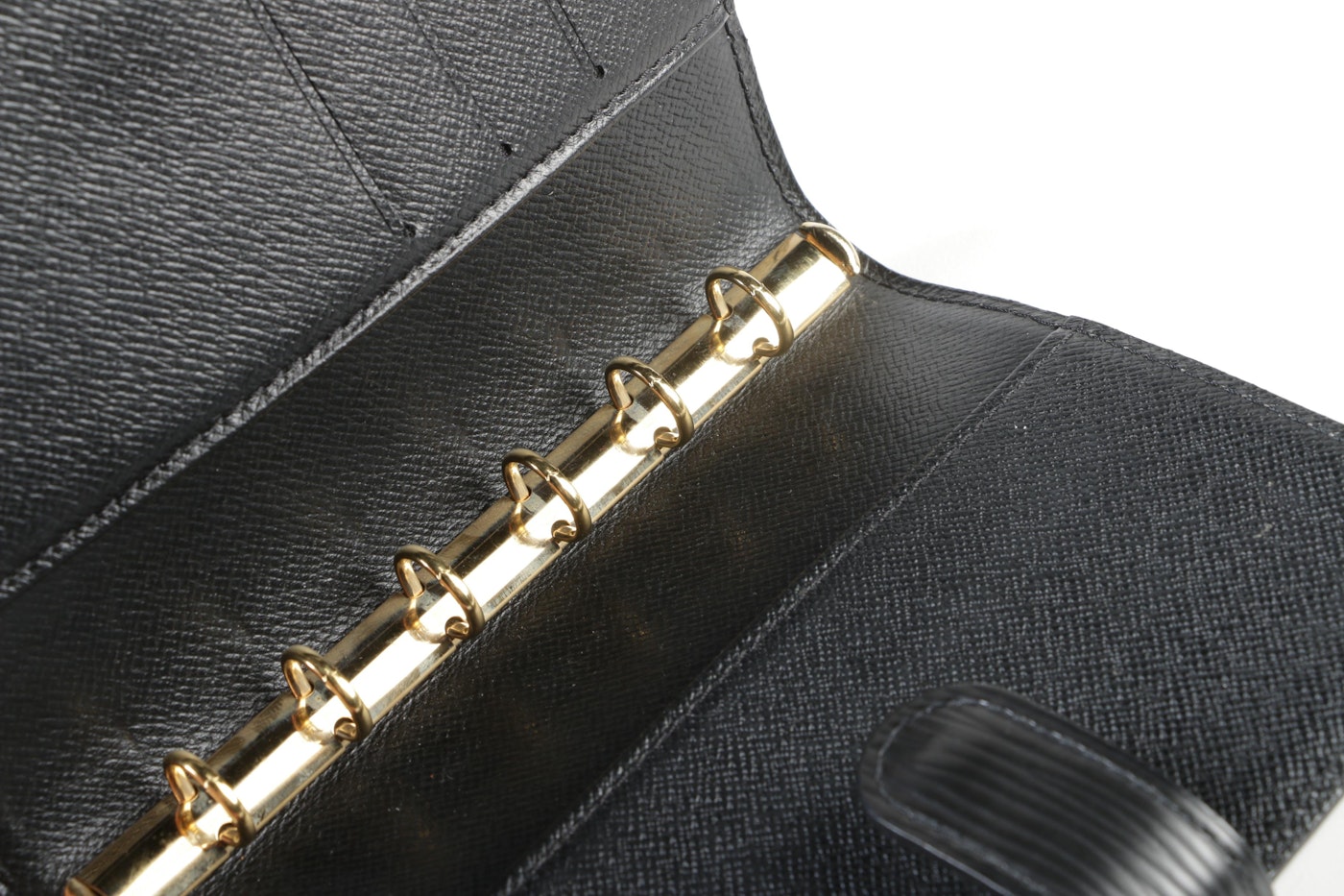 Louis Vuitton Paris Black Epi Leather Small Ring Agenda Planner | EBTH