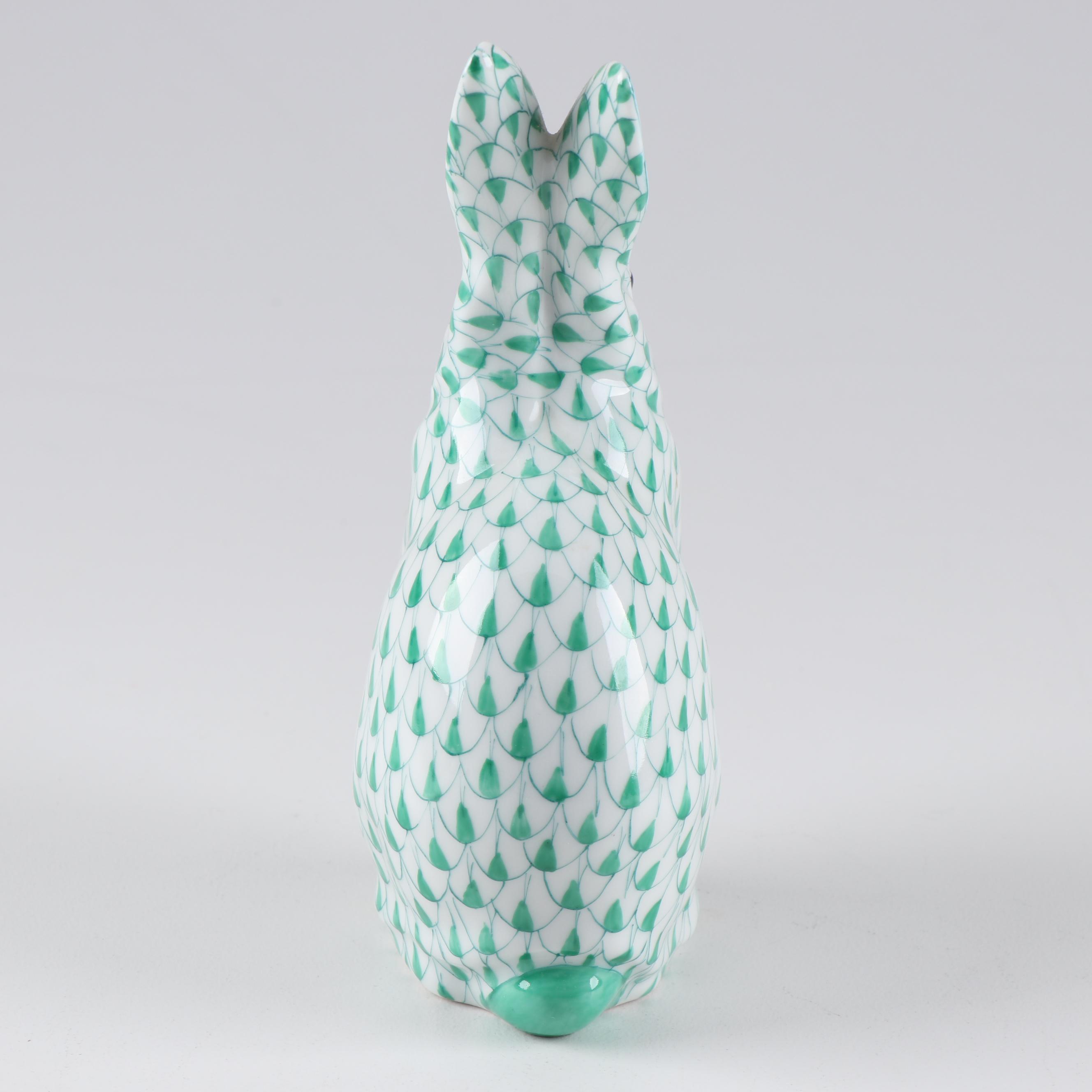 Herend Porcelain Bunny Figurine EBTH