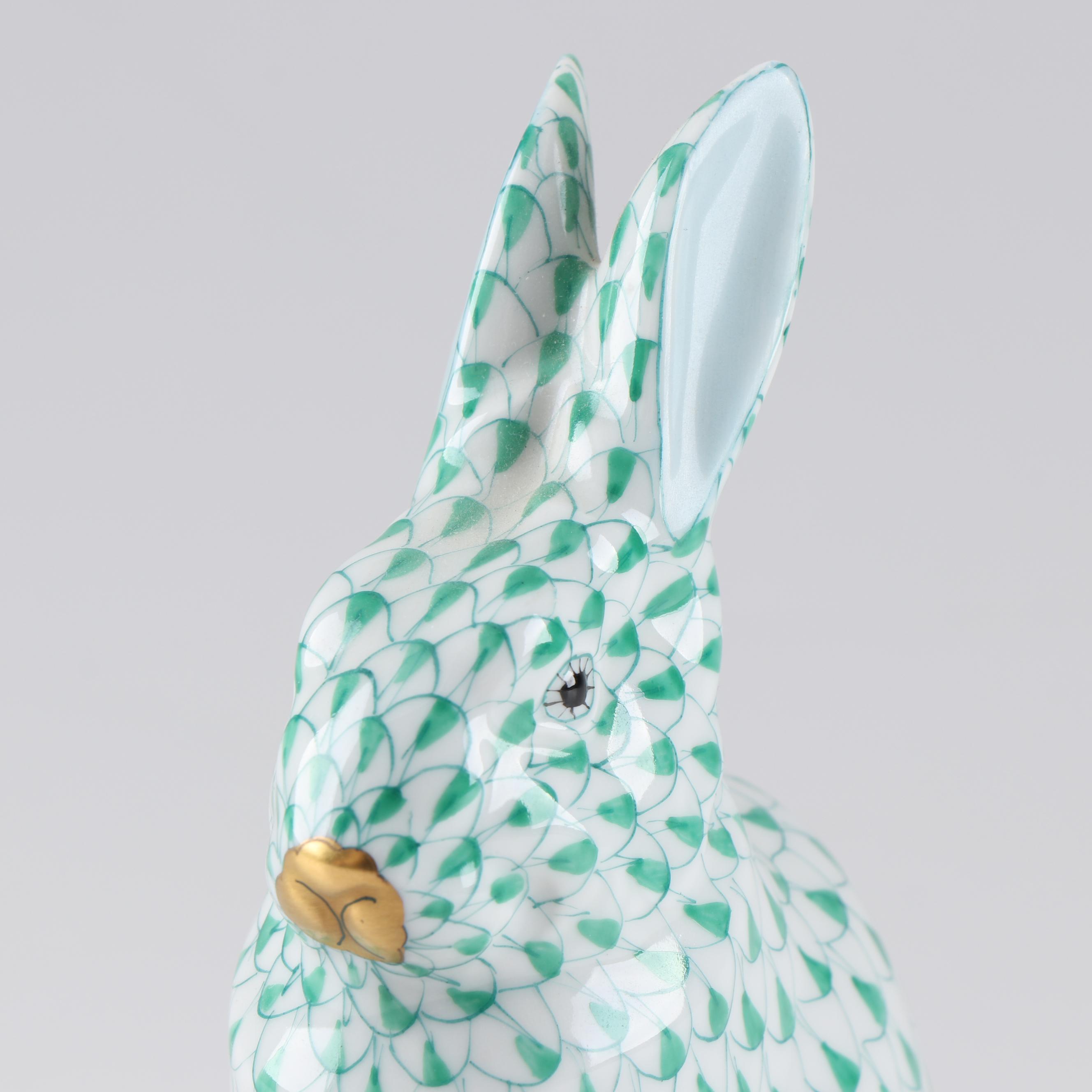 Herend Porcelain Bunny Figurine EBTH