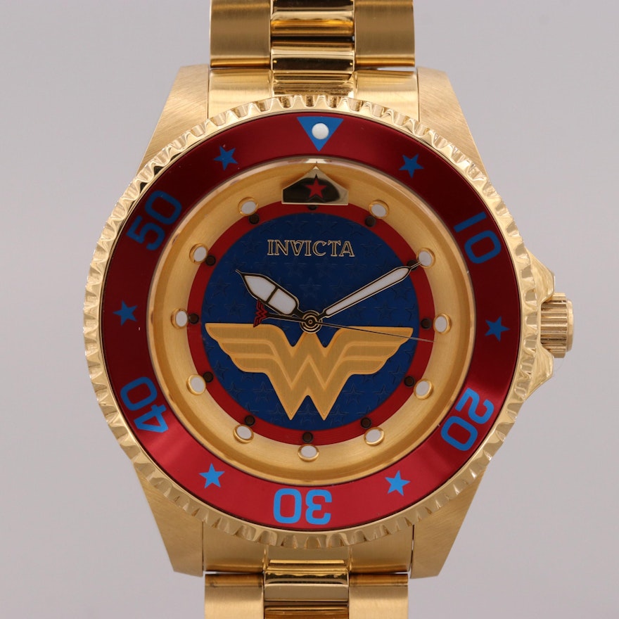 Invicta DC Comics Wonder Woman Limited Edition Stainless  