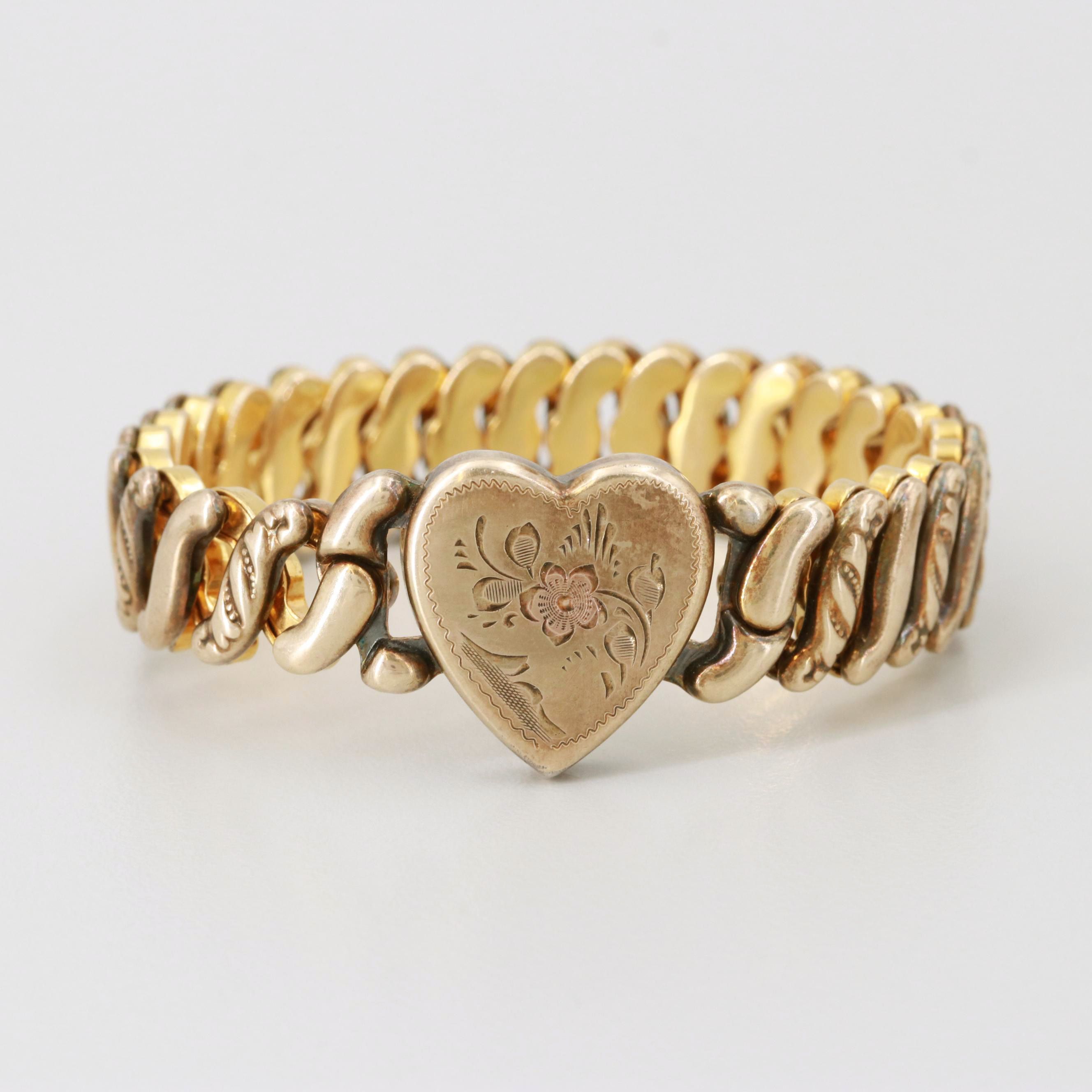 Vintage Expandable Sweetheart Bracelet EBTH