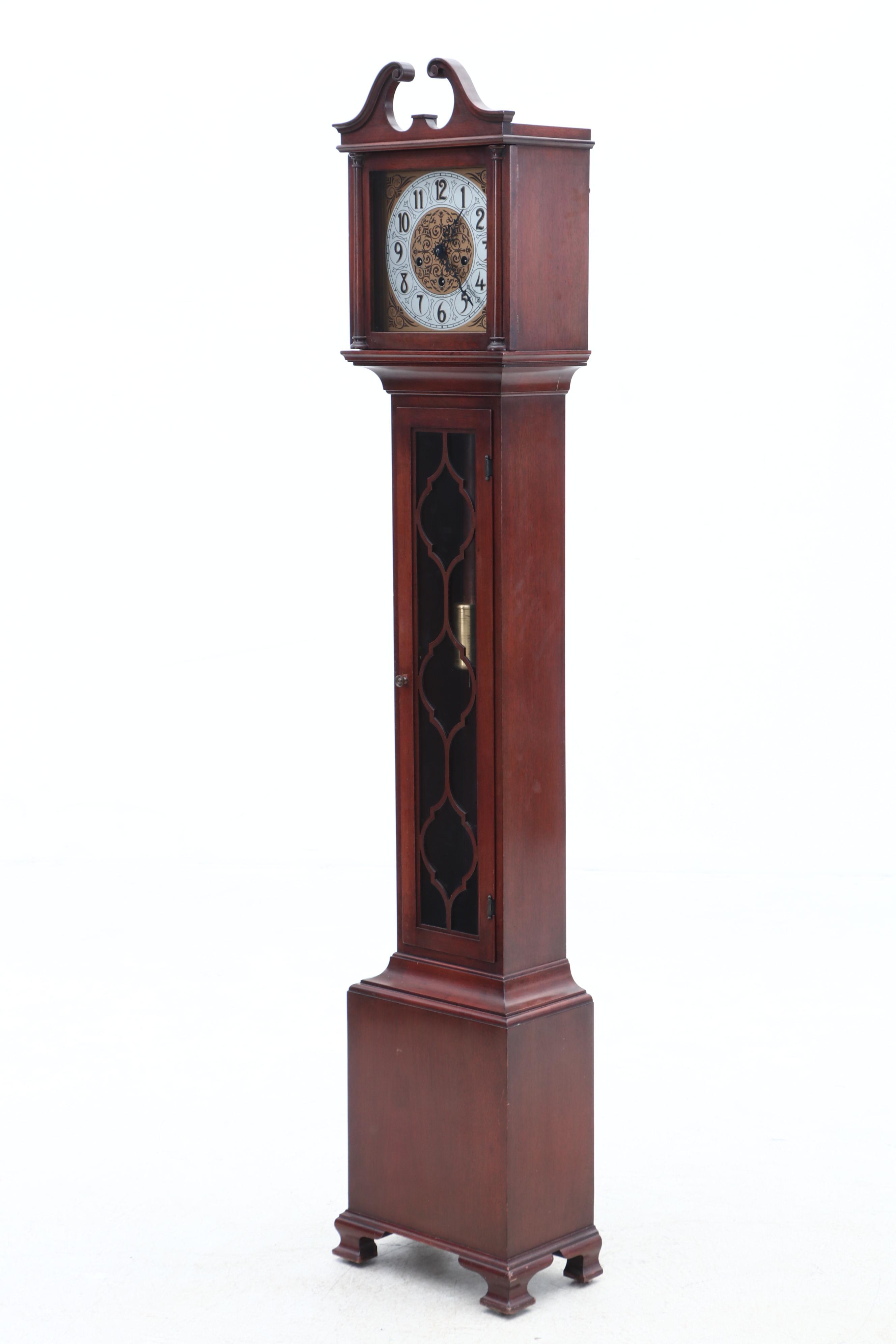 Mahogany Longcase Clock by Colonial Manufacturing of Zeeland