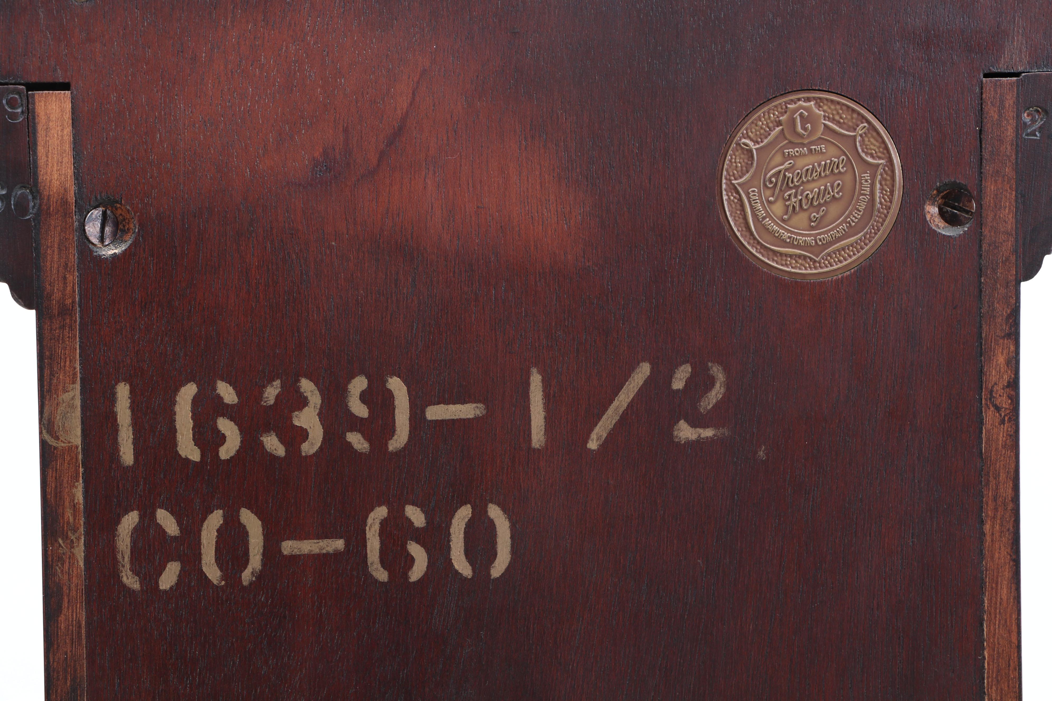 Mahogany Longcase Clock by Colonial Manufacturing of Zeeland