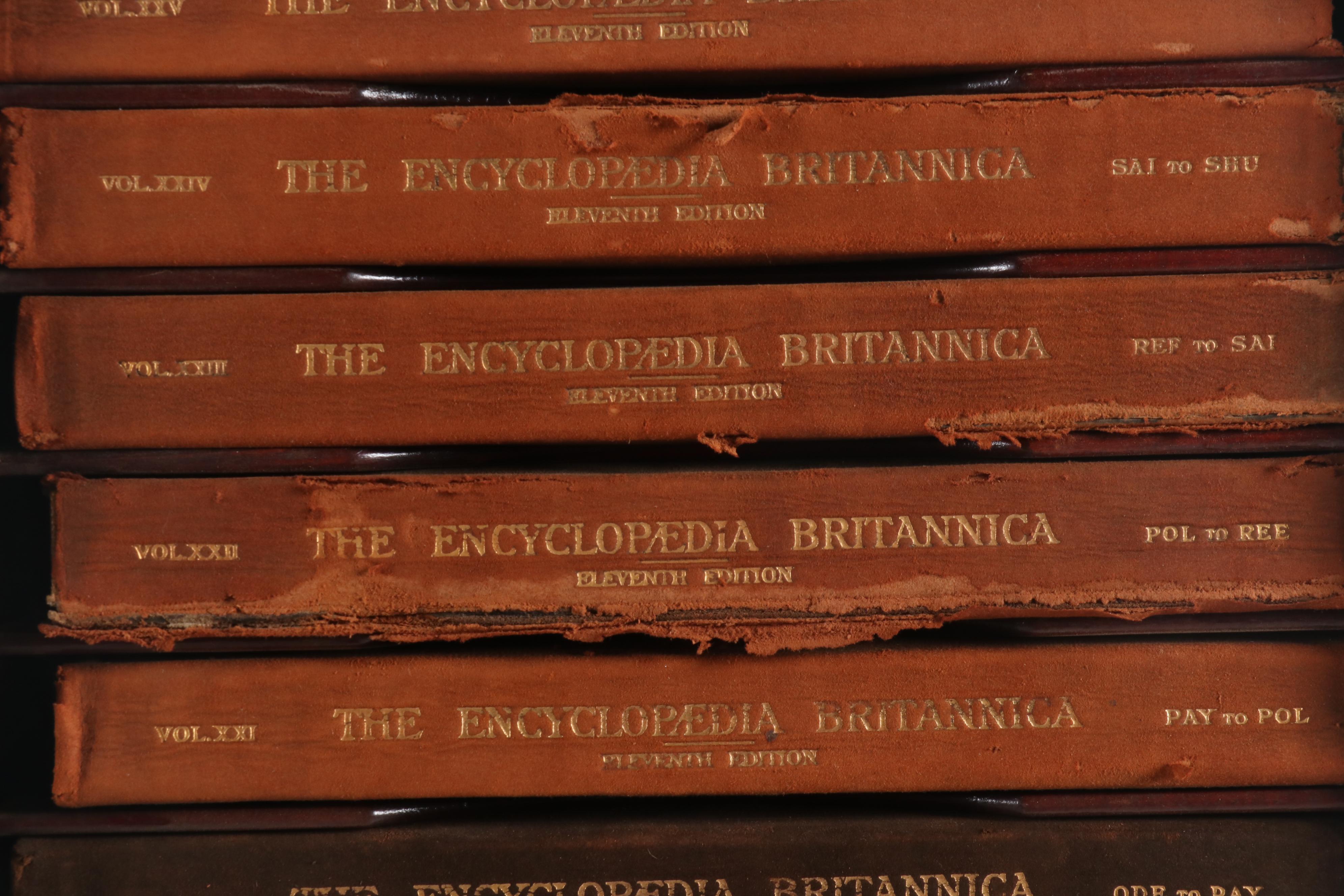 Eleventh Edition "Encyclopaedia Britannica" with Original Bookcase