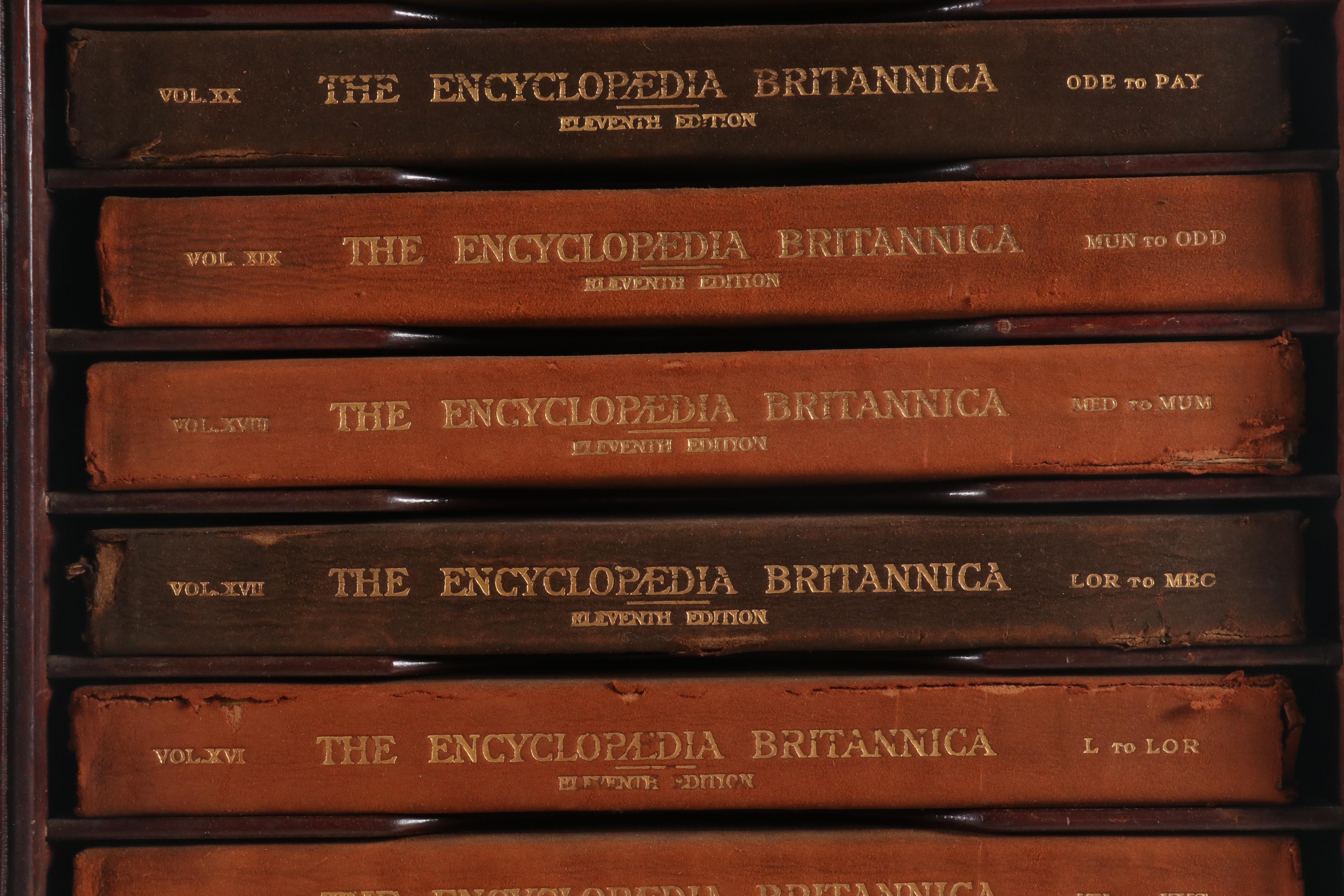 Eleventh Edition "Encyclopaedia Britannica" With Original Bookcase ...