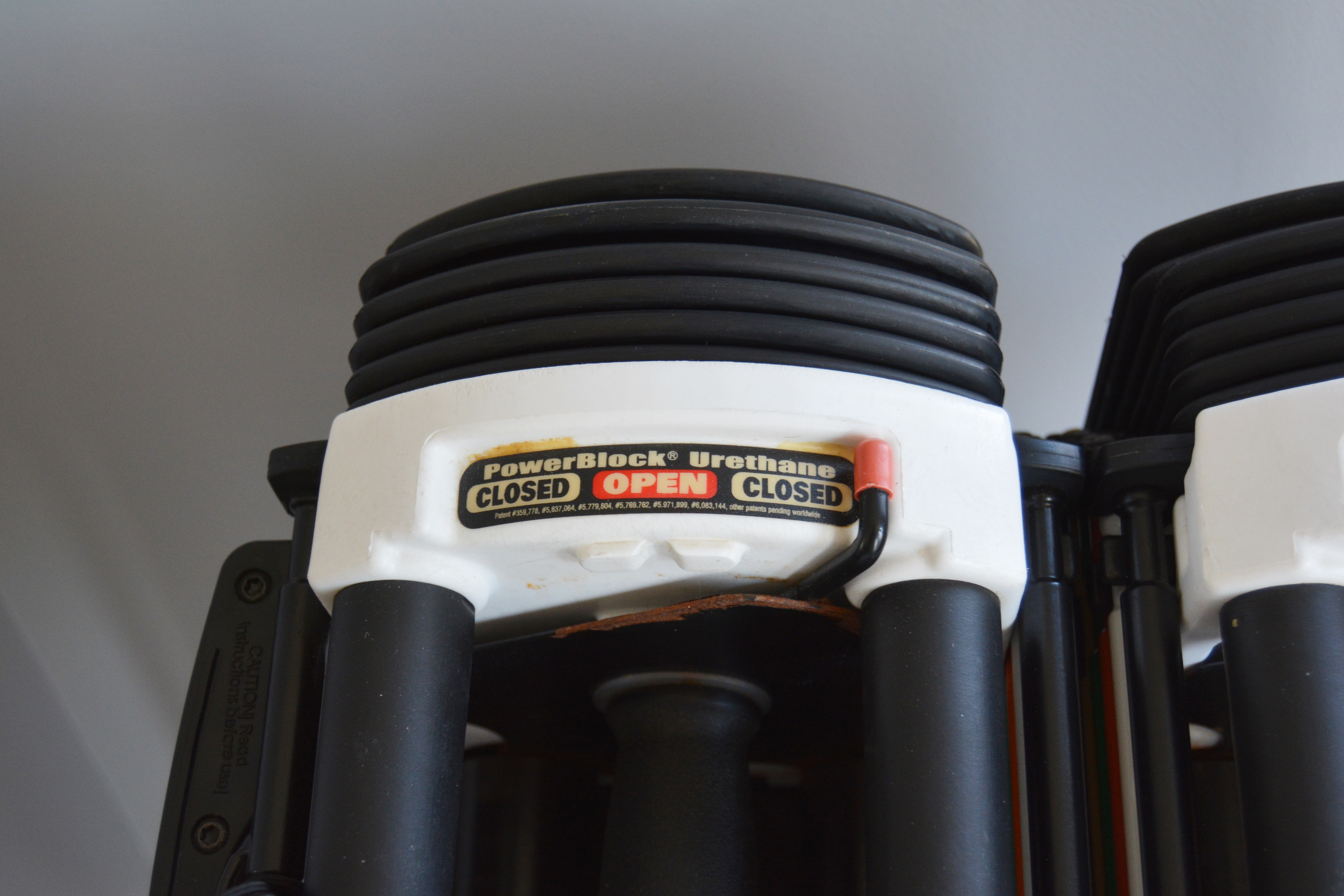 PowerBlock Urethane Adjustable Dumbbells and Stand EBTH