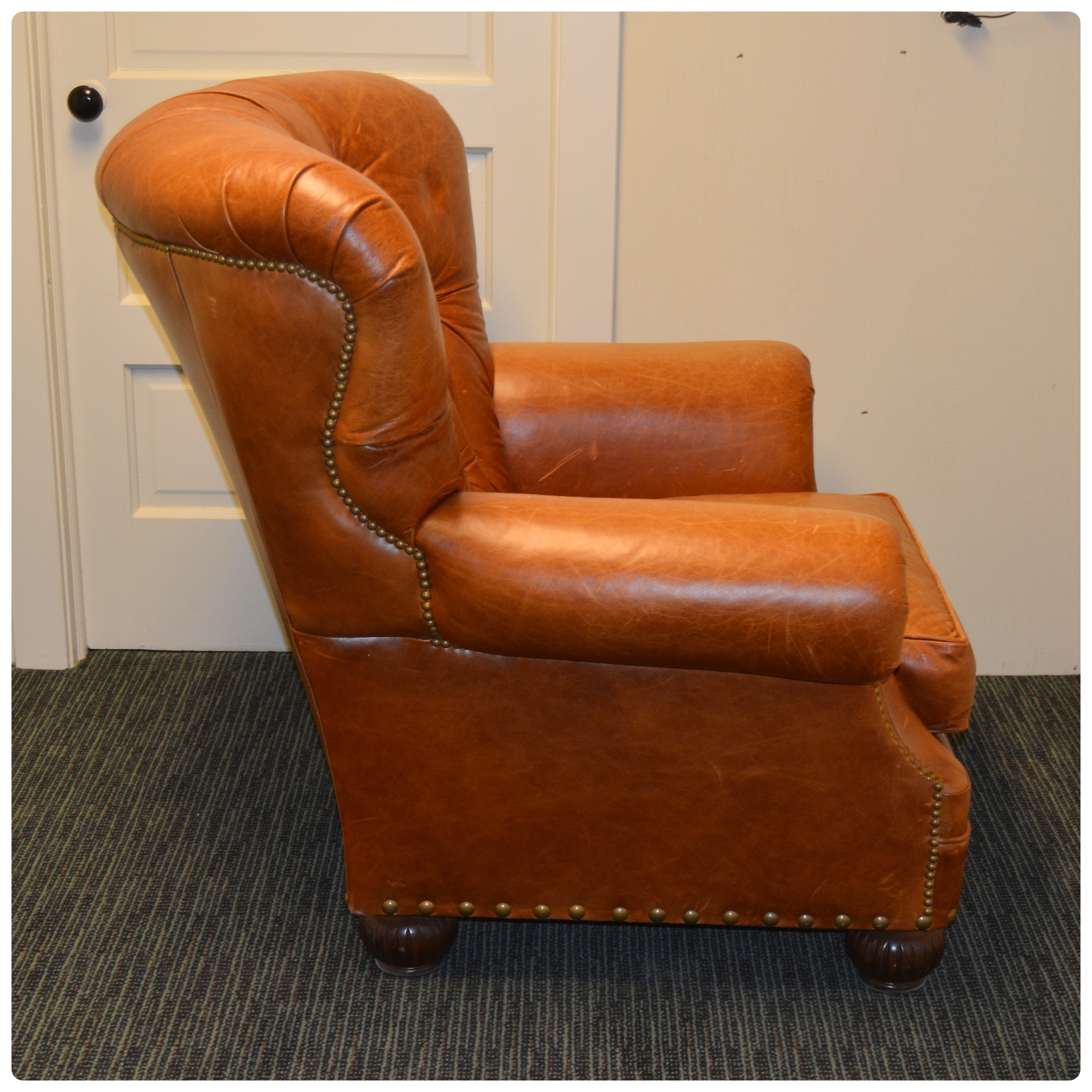 LeatherCraft Tufted Lounge Chair, Late 20th Century EBTH