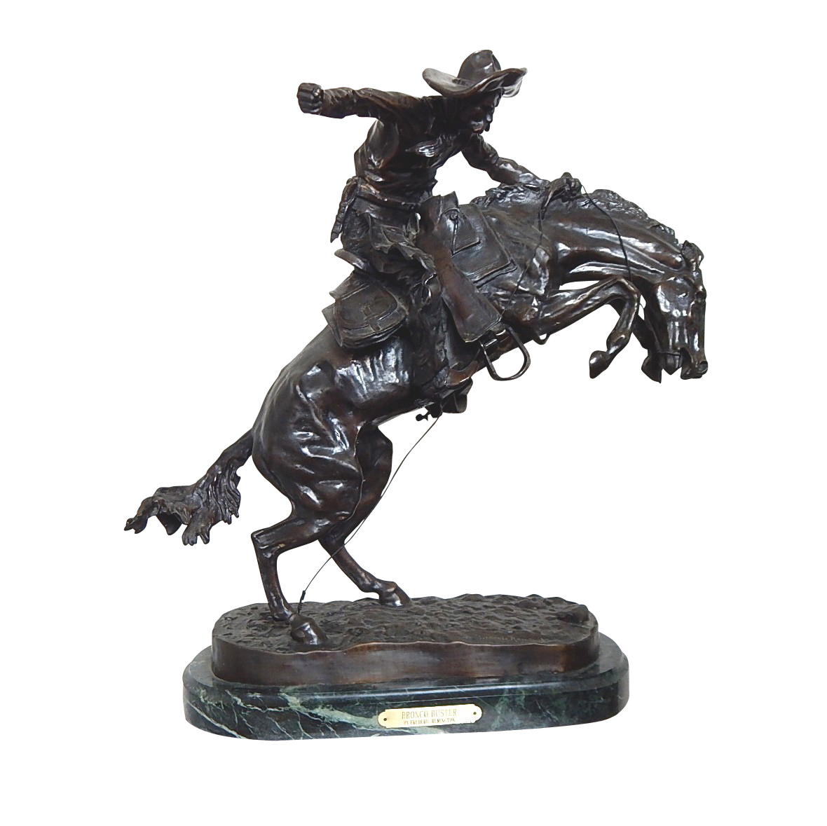 Bronze Sculpture After Frederic Remington "Bronco Buster" 60/100 EBTH