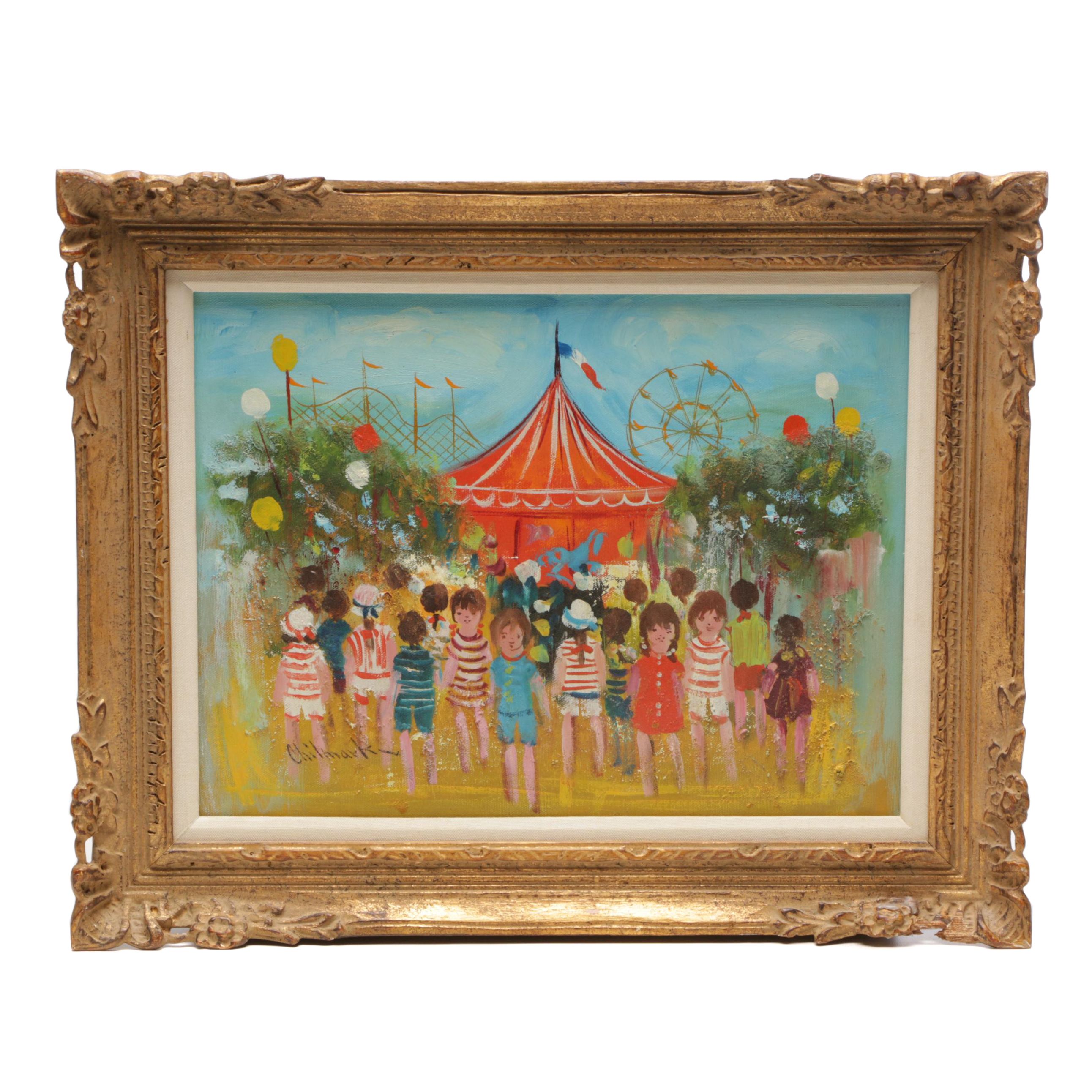 Chilmark Oil Painting "Carnival" EBTH