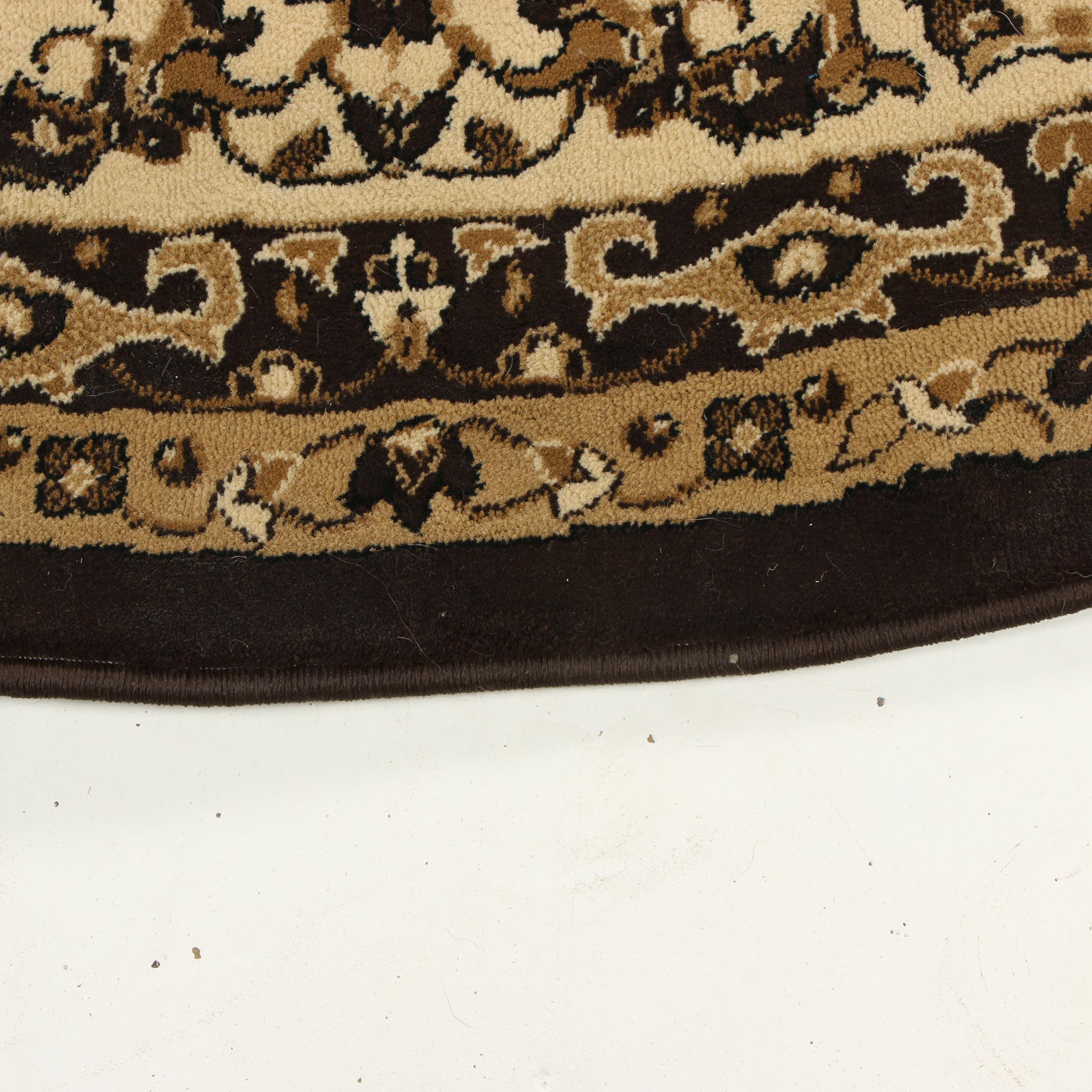 Machine Made Persian Style Round Rug EBTH