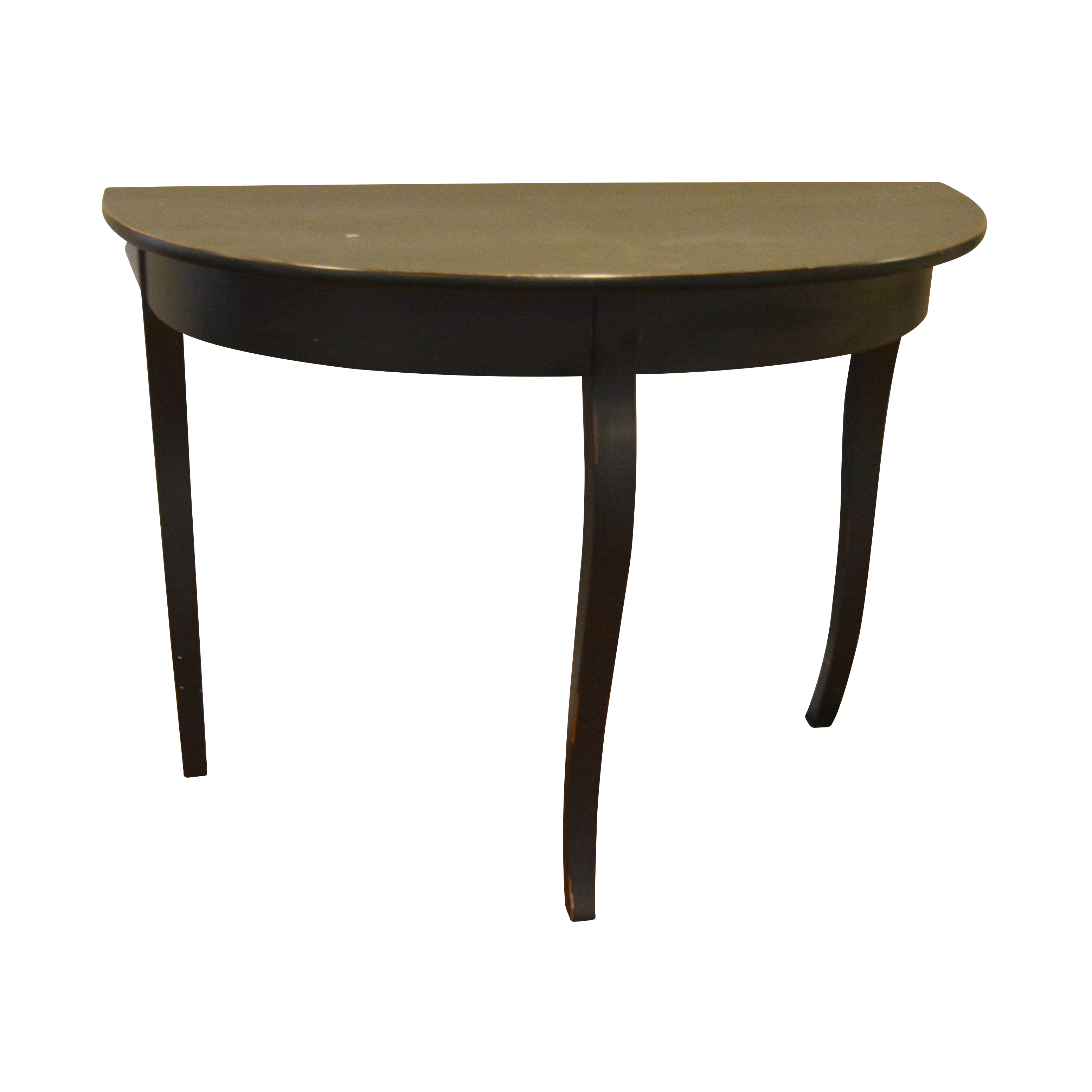 Black Demilune Accent Table, Contemporary | EBTH