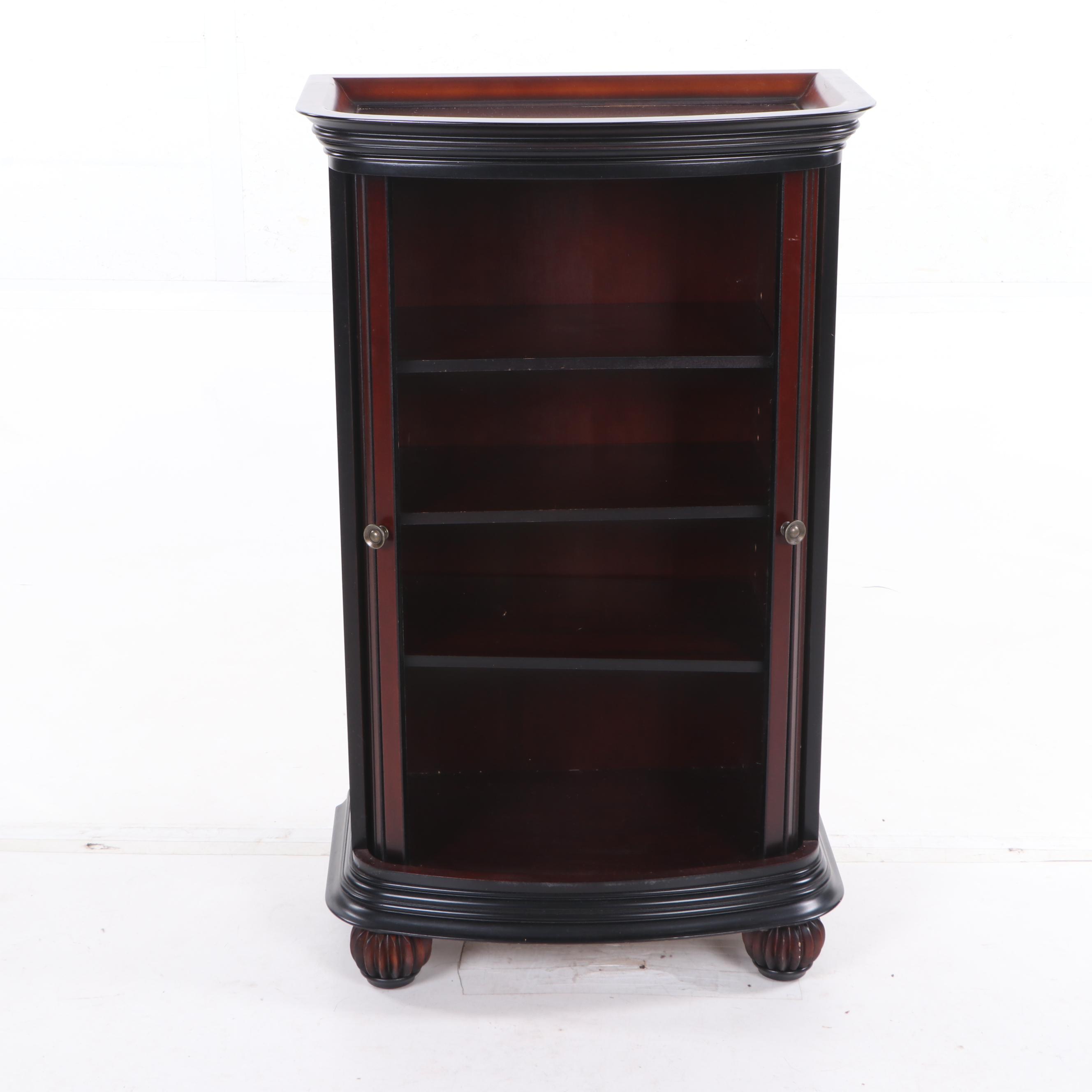 Bombay Company Cherry Finish Mahogany Cabinet with Tambour ...