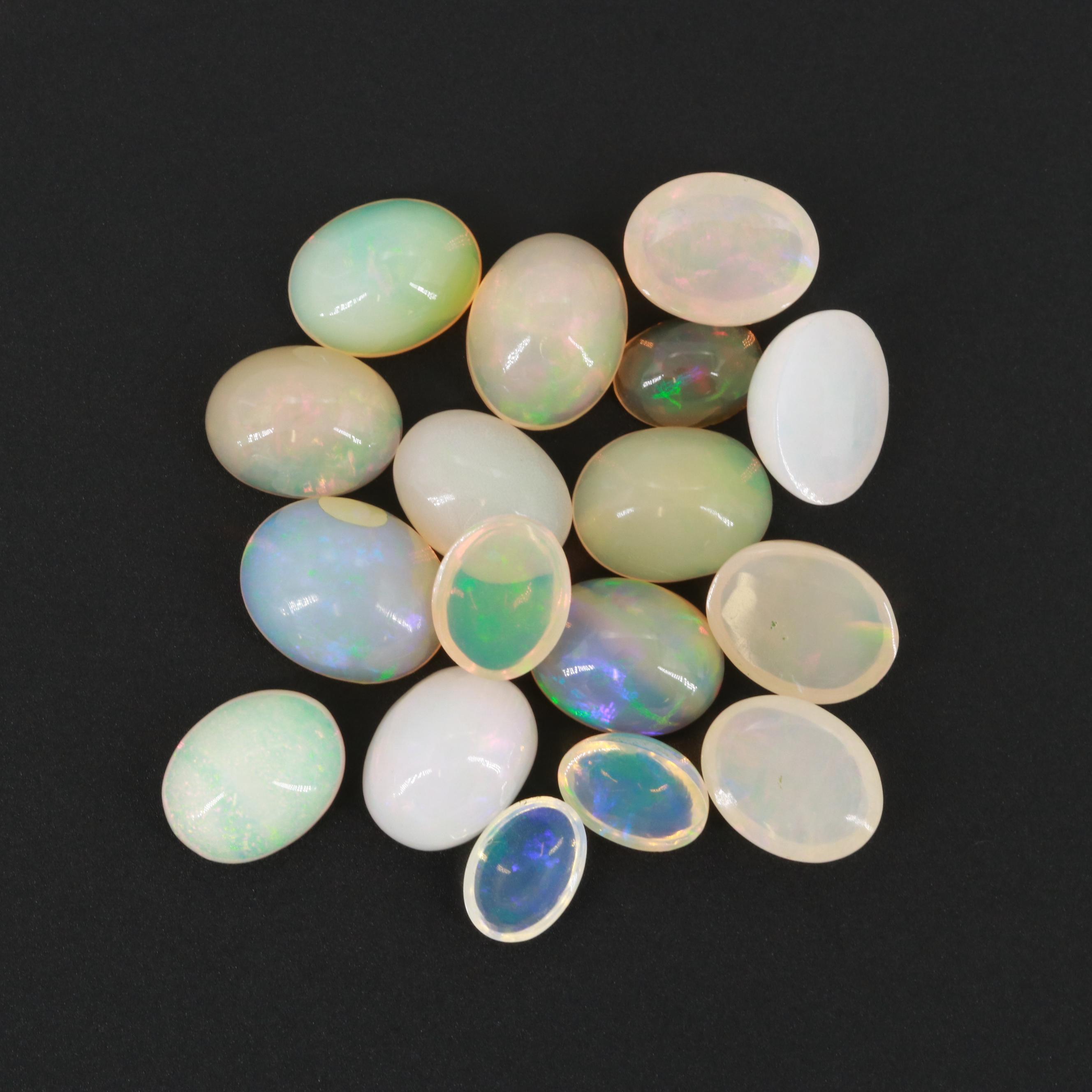 Loose 19.93 CTW Opal Gemstones EBTH