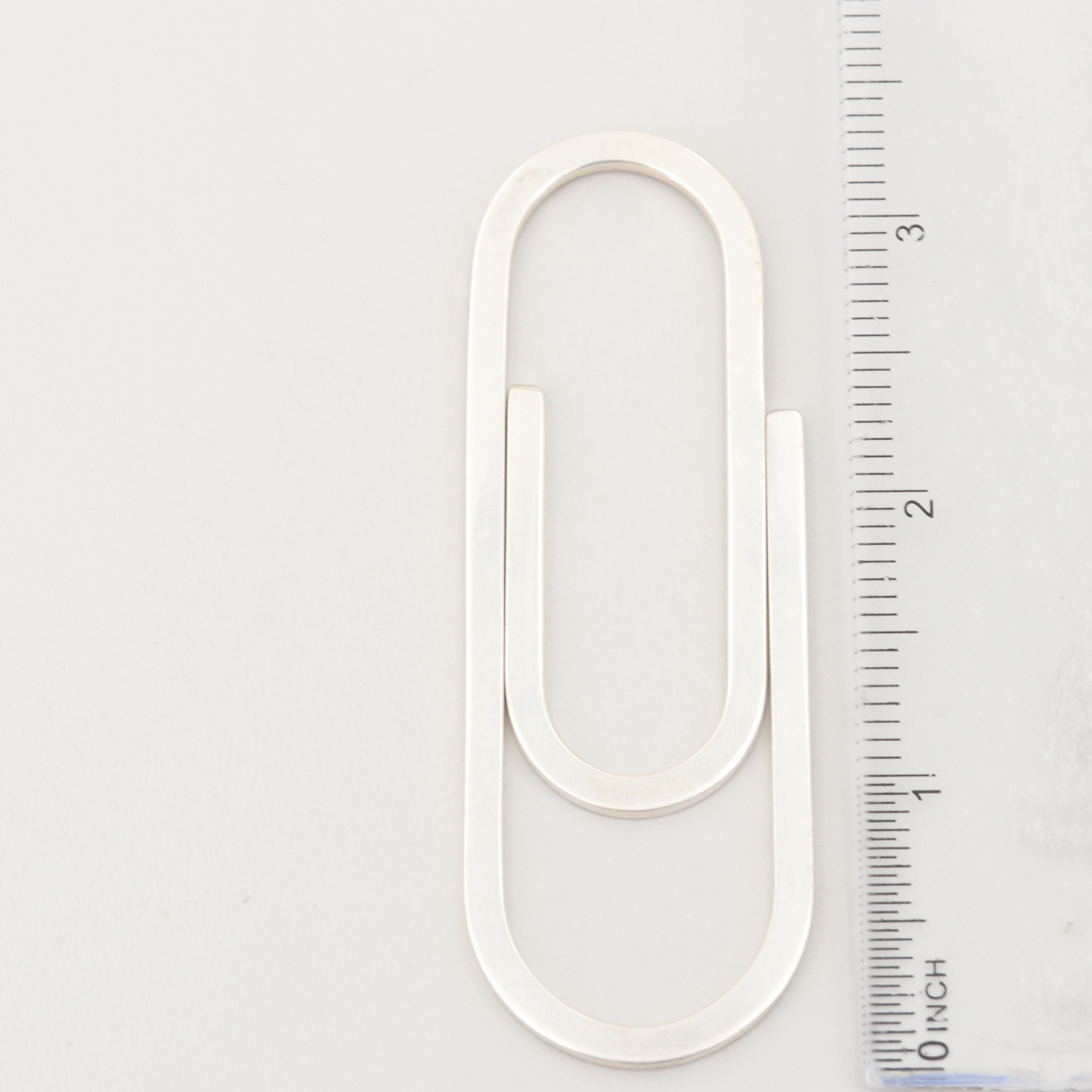 Tiffany & Co. Sterling Silver Paper Clip Shaped Money Clip EBTH