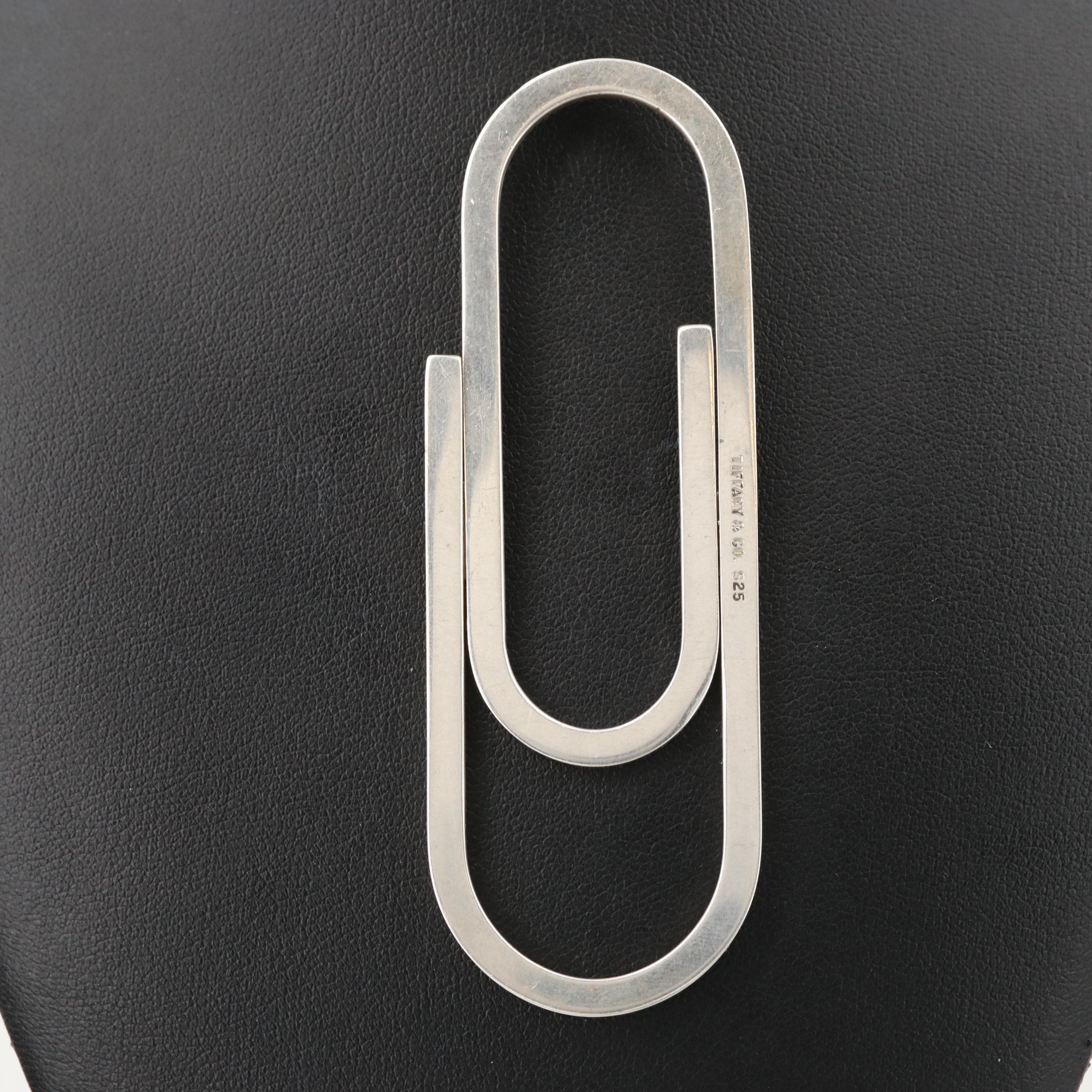Tiffany & Co. Sterling Silver Paper Clip Shaped Money Clip EBTH