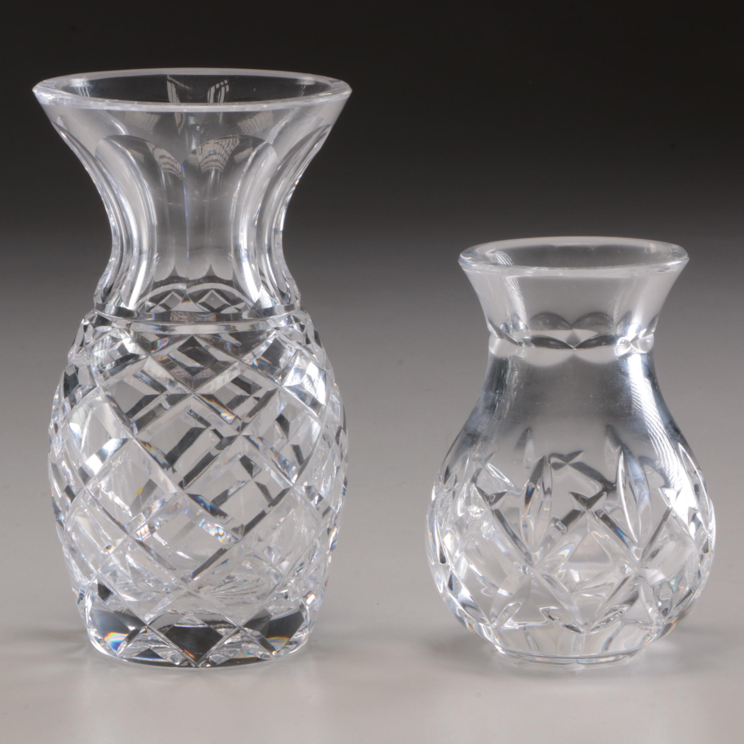 Two Waterford Crystal Vases Ebth