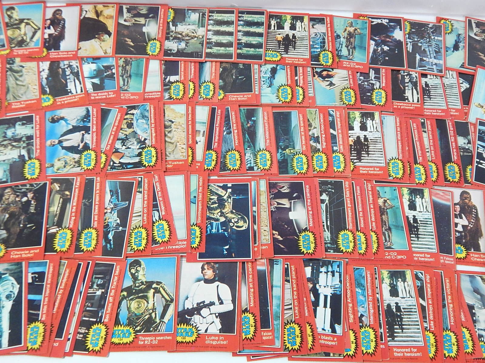 1977 Star Wars Series 2 Cards With Luke Skywalker Hans Solo R2d2 Over 100 Ebth