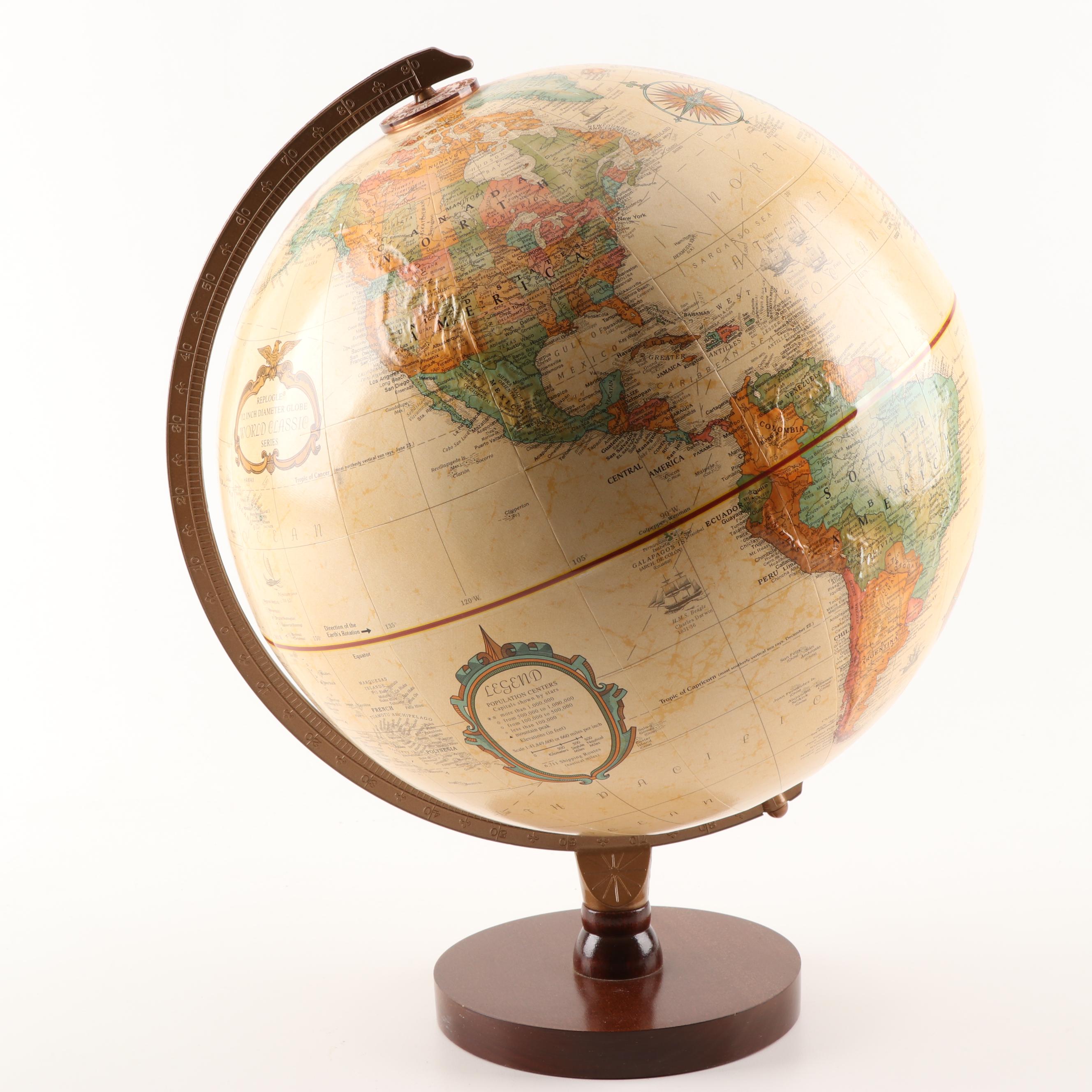 Replogle World Classic Series Desk Globe Ebth