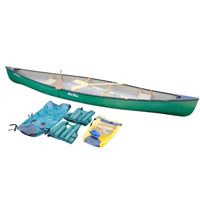 Old Town "Penobscot 16" Lightweight Canoe, Life Preservers and Waterproof Bags Old Town "Penobscot 16" Lightweight Canoe, Life Preservers and Waterproof Bags