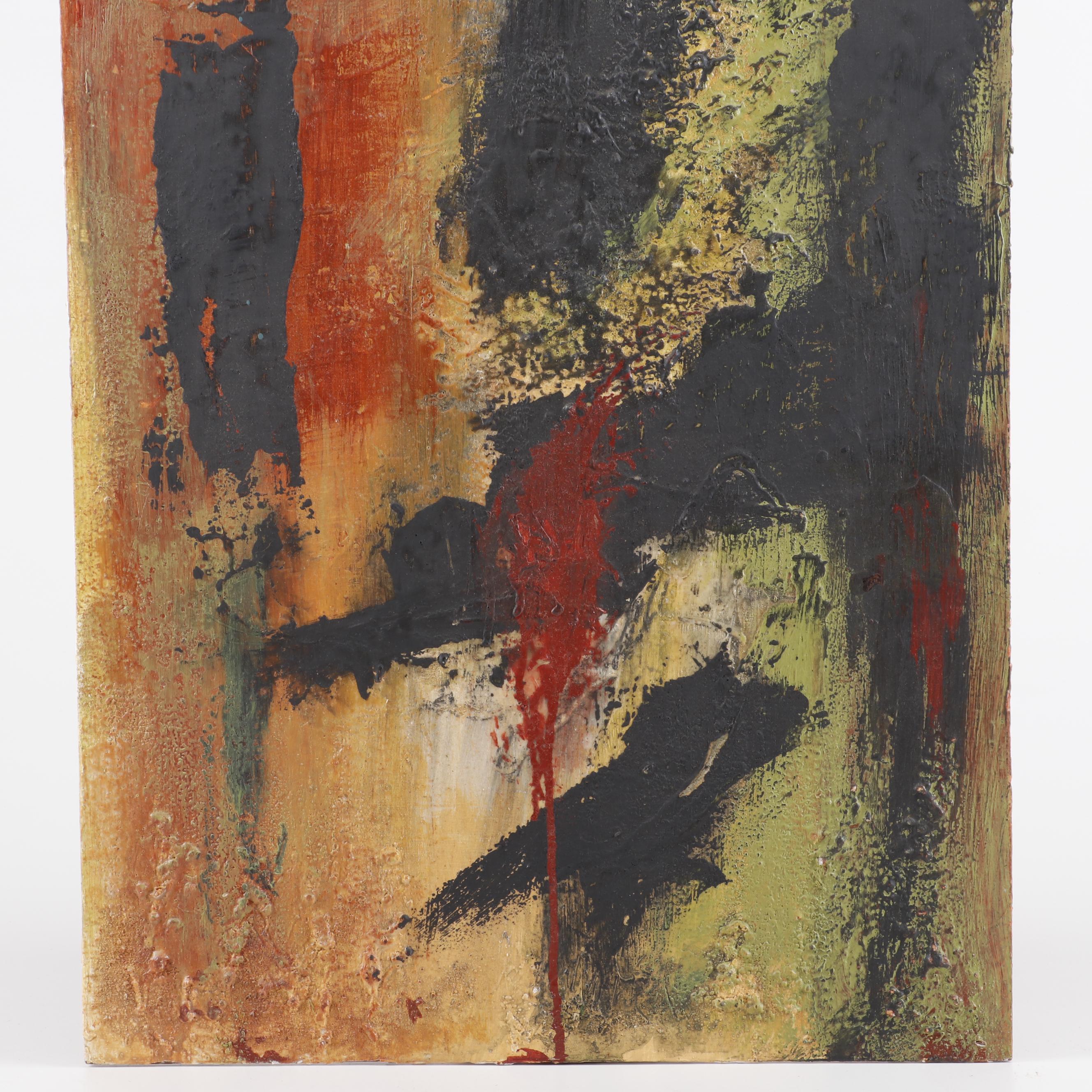 Abstract Mixed Media Encaustic Painting EBTH