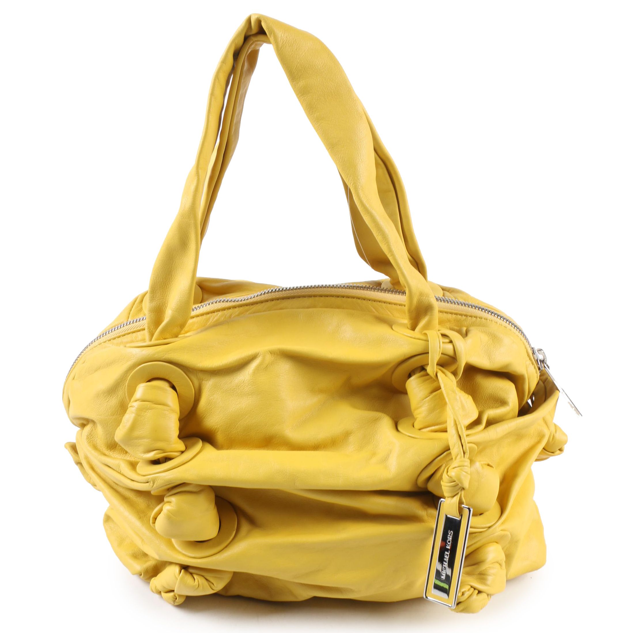 mustard yellow michael kors bag