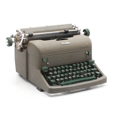 R.C. Allen Vis-O-Matic Typewriter, Mid Century R.C. Allen Vis-O-Matic Typewriter, Mid Century