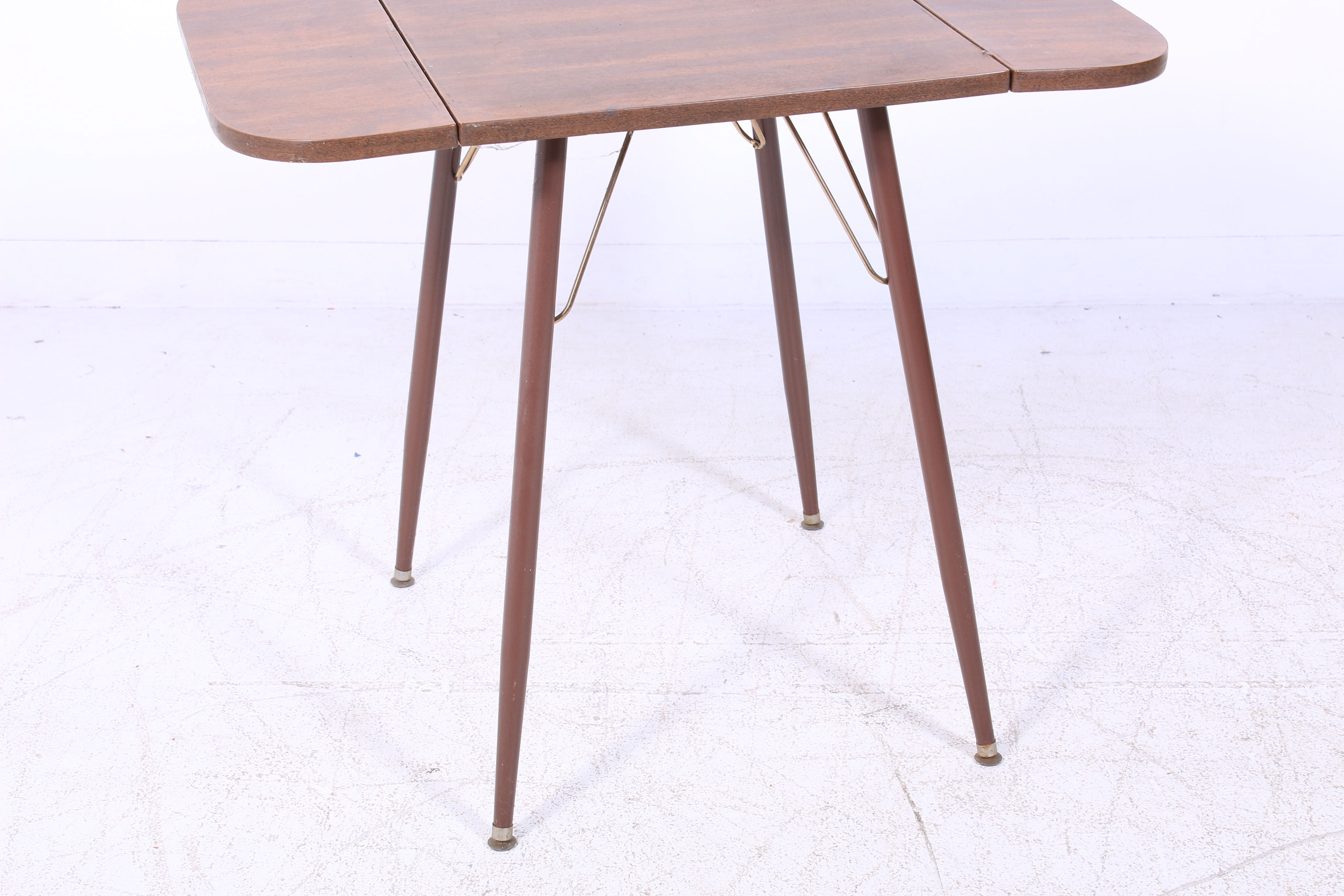 Louisville Chair Co. Mid Century Modern Laminate Drop Leaf Side Table