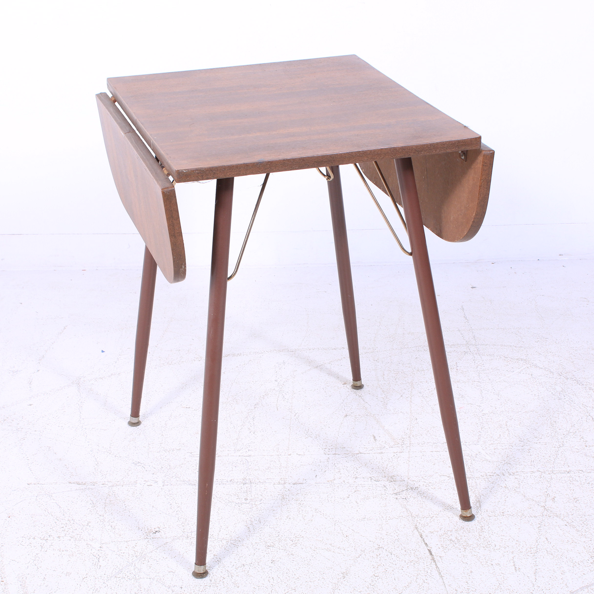 Louisville Chair Co. Mid Century Modern Laminate Drop Leaf Side Table