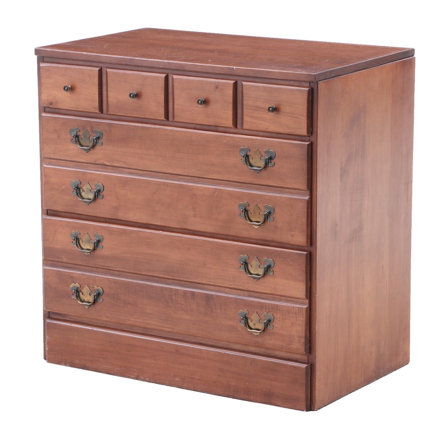 Colonial Style Maple Chest Of Drawers Late 20th Century Ebth