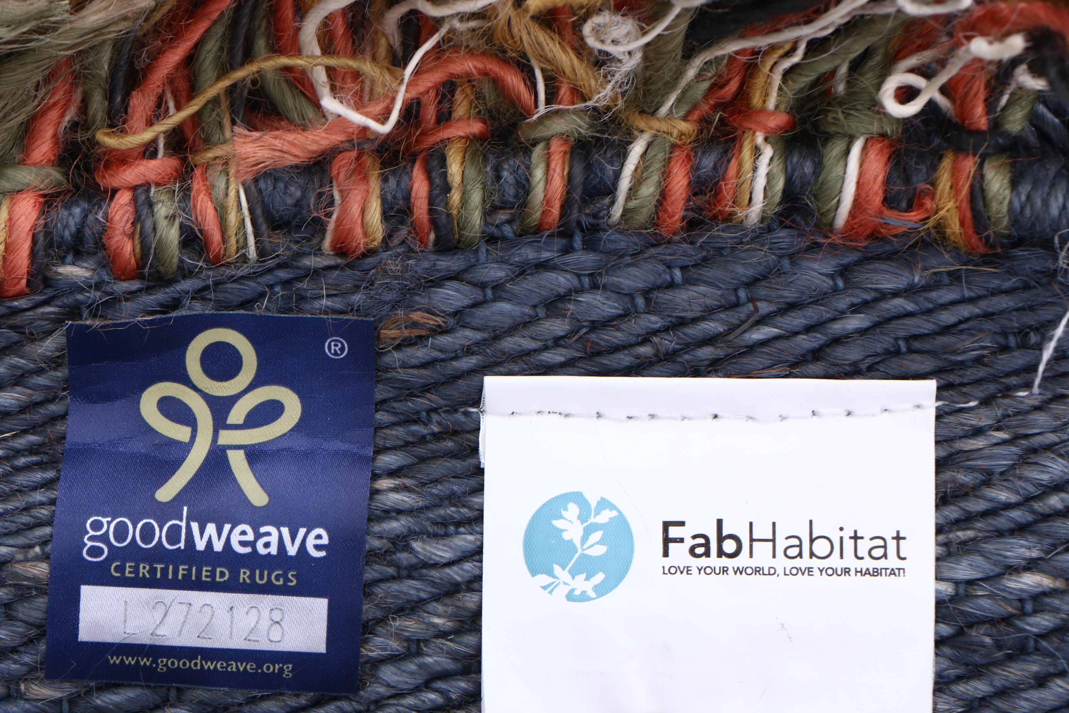 Handwoven Goodweave "Fab Habitat" Indian Jute Area Rug EBTH